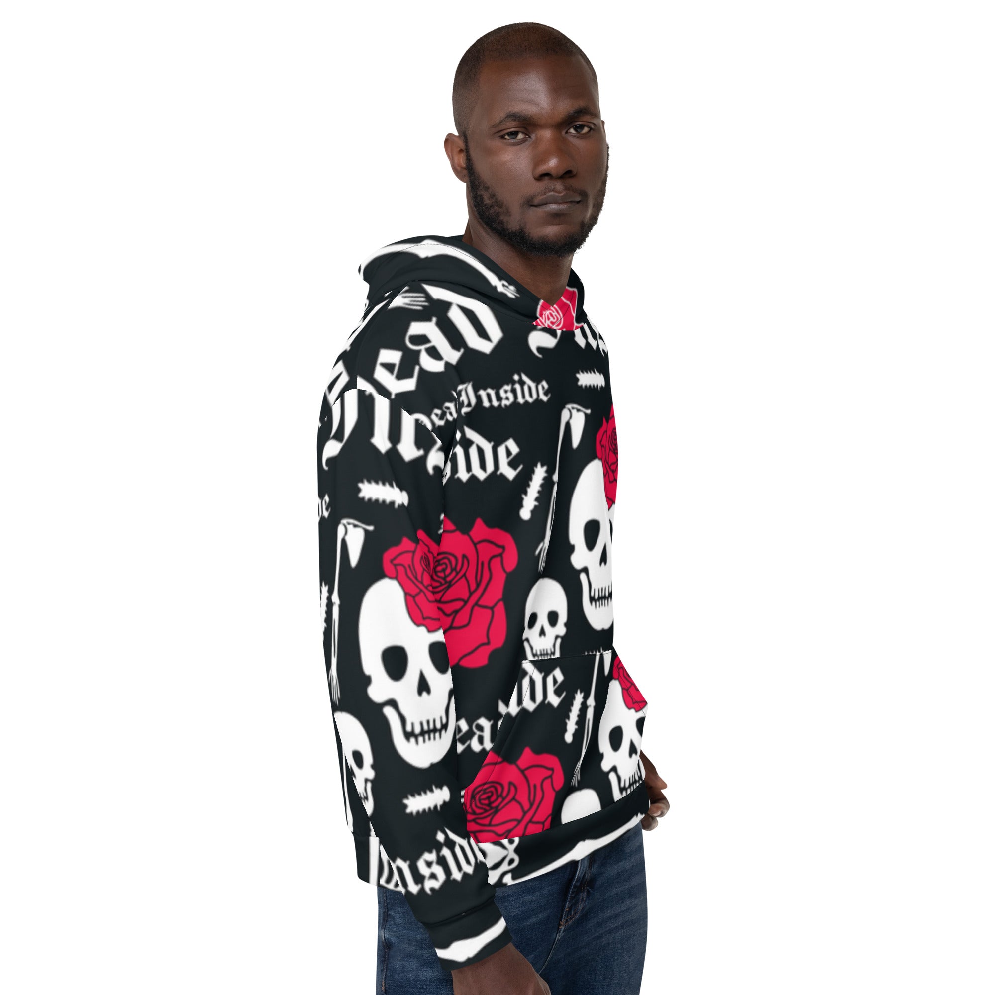 Skull & Flowers Hoodie – “They” Identity Design | Bold & Inclusive