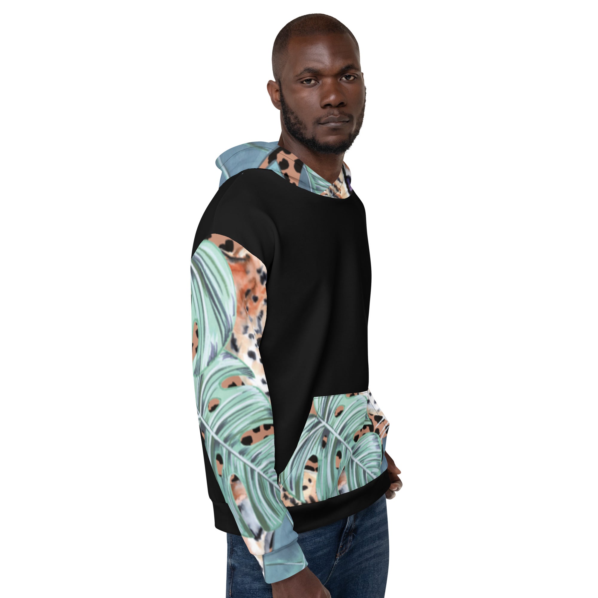 Jaguar and Leaf Hoodie – Statement Print for Bold Personalities