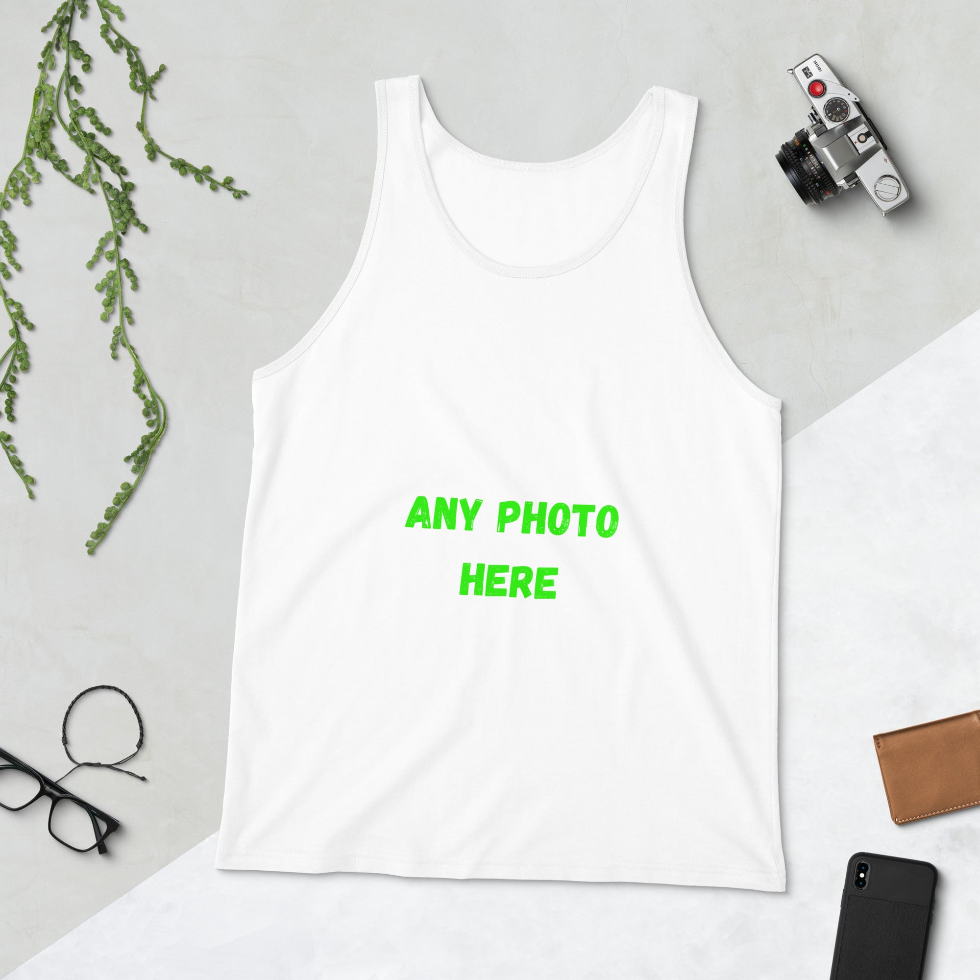 VOCE LINDX Short Sleeve T‑Shirt – Upload Your Photo or Image – 100 % Cotton Jersey, Personalised & Comfortable