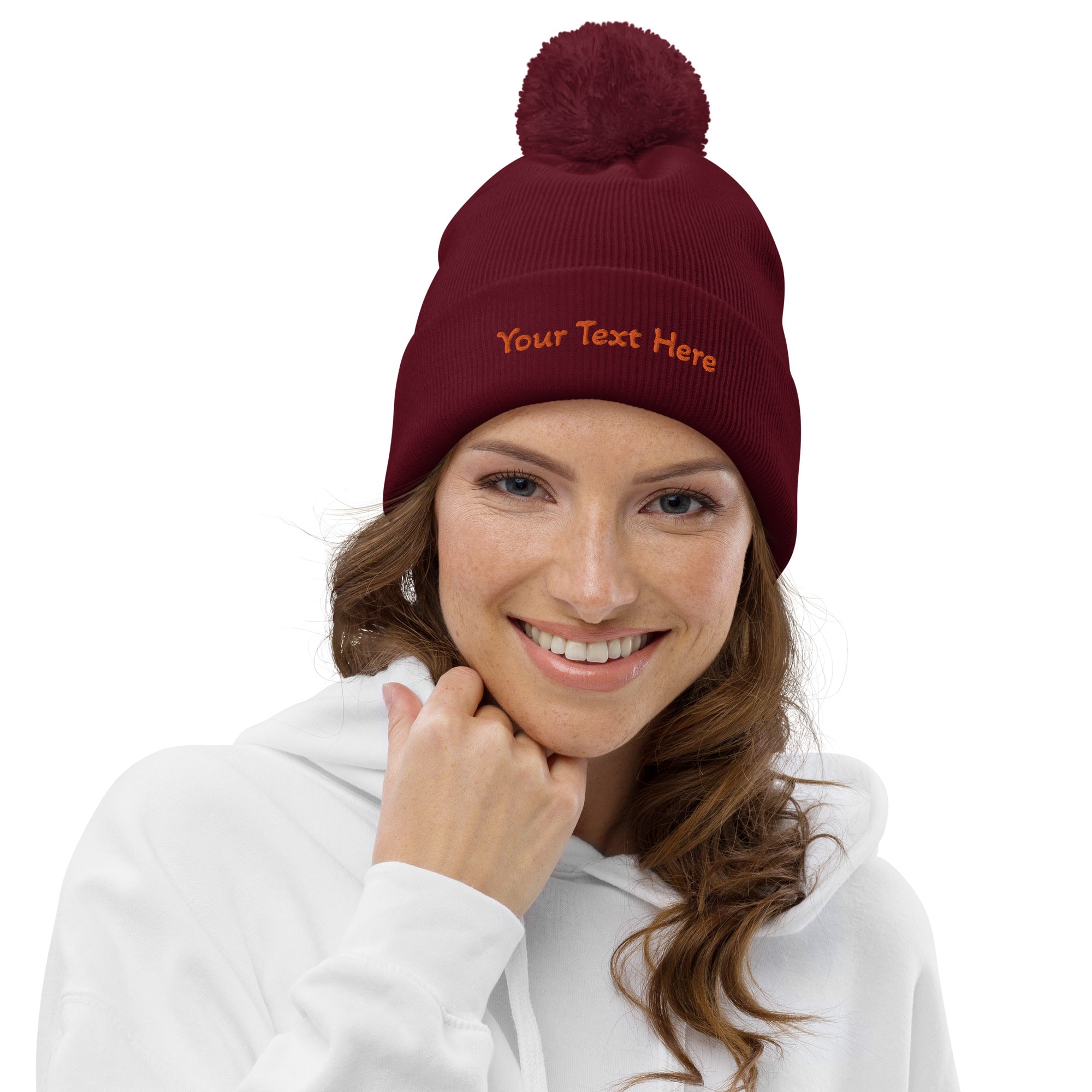 VOCE LINDX Pom‑Pom Beanie – Double‑Layer Knit, Recycled Blend, Soft & Inclusive Winter Hat