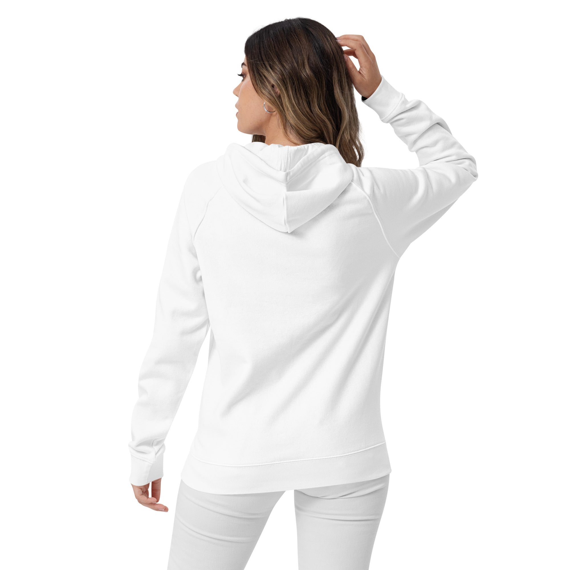 VOCE LINDX Eco Raglan Hoodie – Upload Your Photo or Design – Organic Cotton Comfort, Sustainable & Customisable