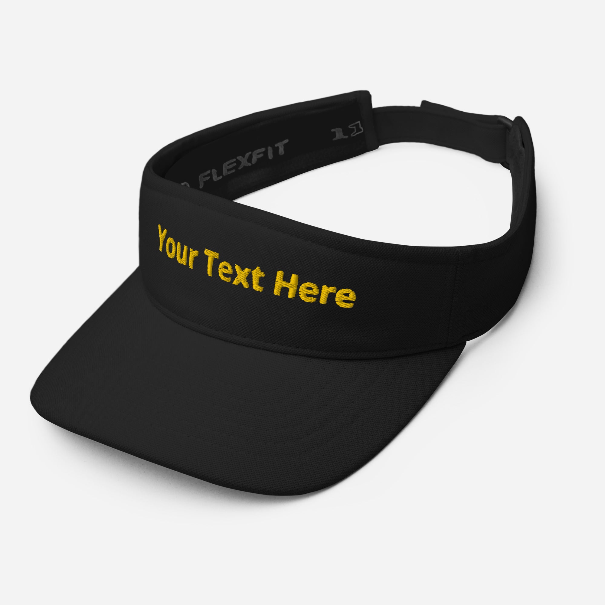 VOCE LINDX Flexfit Visor – Custom Text – Moisture-Wicking, Adjustable for All Genders