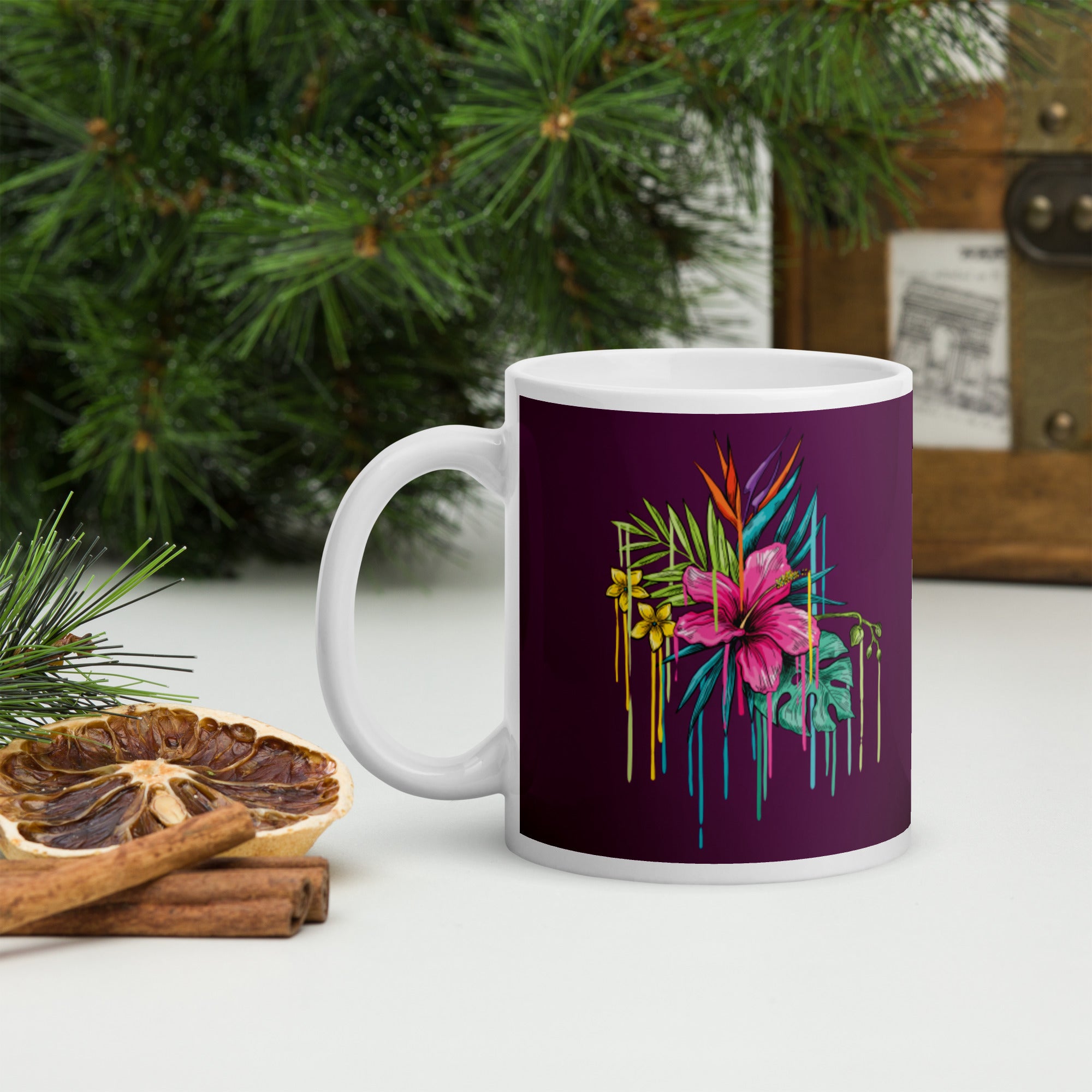 White Glossy Mug – They Them Pronouns | Gender-Neutral Inclusive Mug