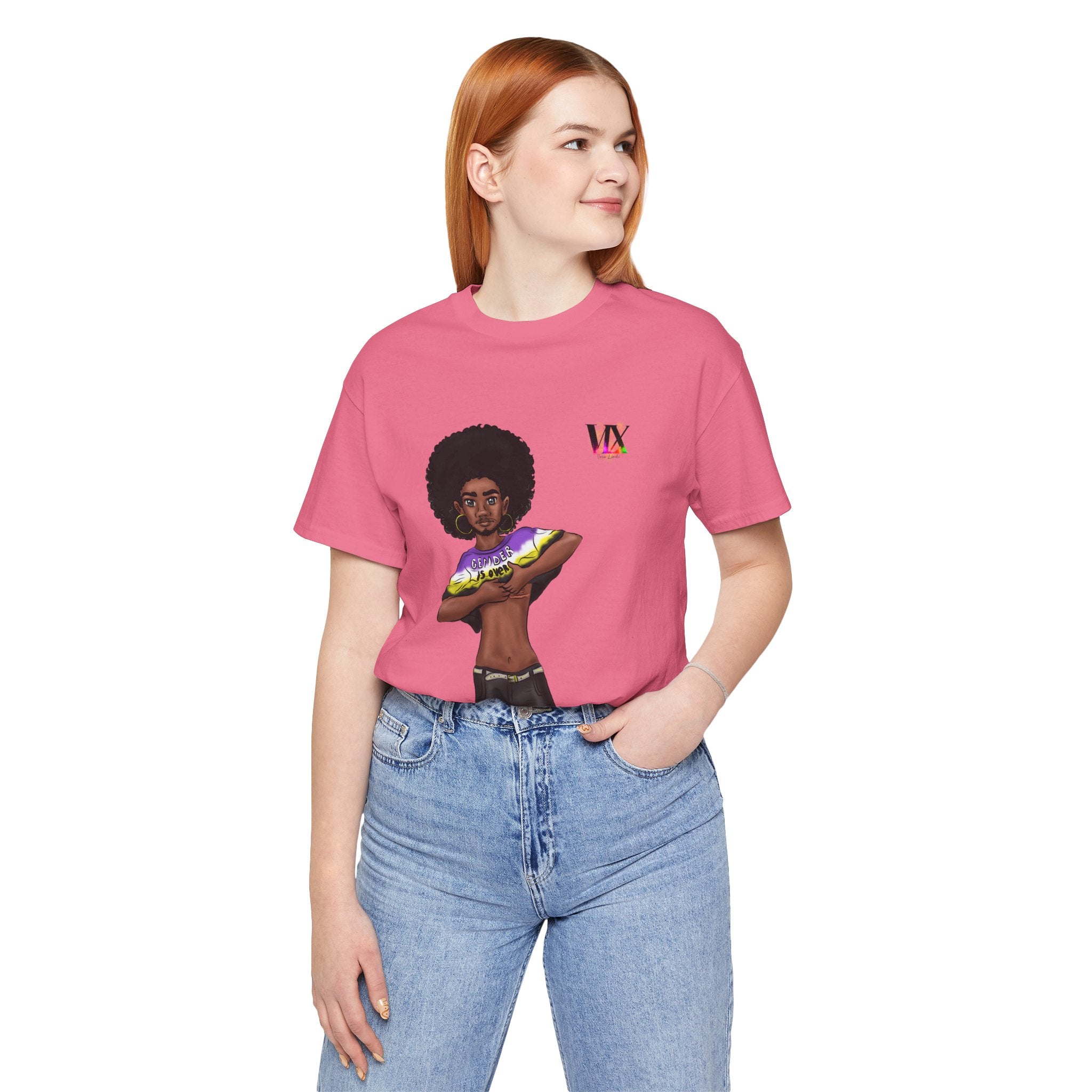 VOCE LINDX Classic Fit T‑Shirt – 100 % Airlume Cotton, Lightweight &amp; Breathable Tee
