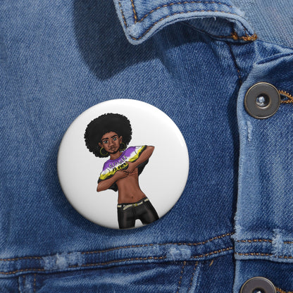 VOCE LINDX ‘Gender Is Over’ Enamel Pin – Activist Statement Badge – Sustainable Inclusive Accessory