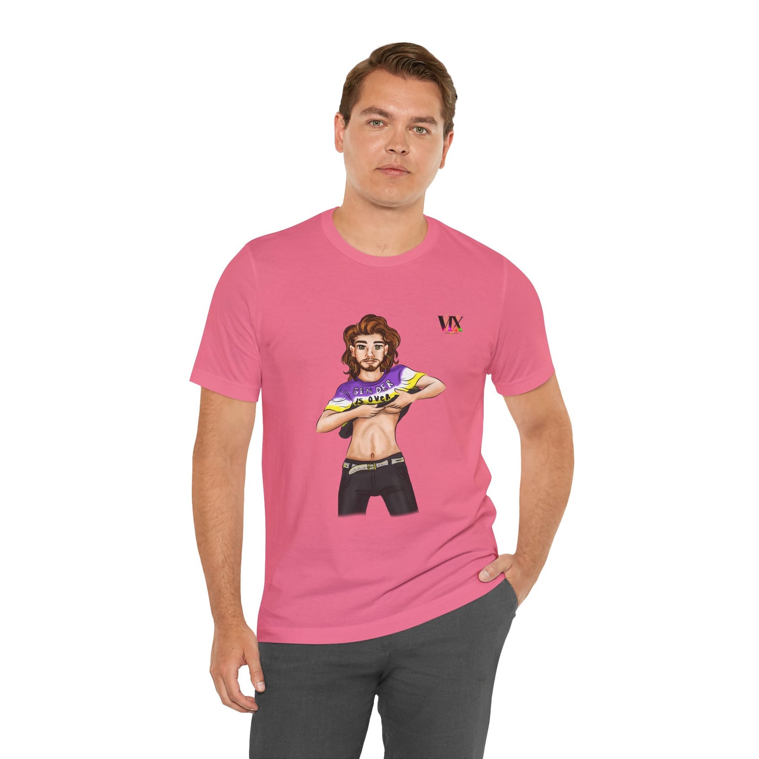 VOCE LINDX Classic Fit Cotton T‑Shirt – 100 % Airlume Combed &amp; Ring‑Spun Cotton – Lightweight, Breathable Tee