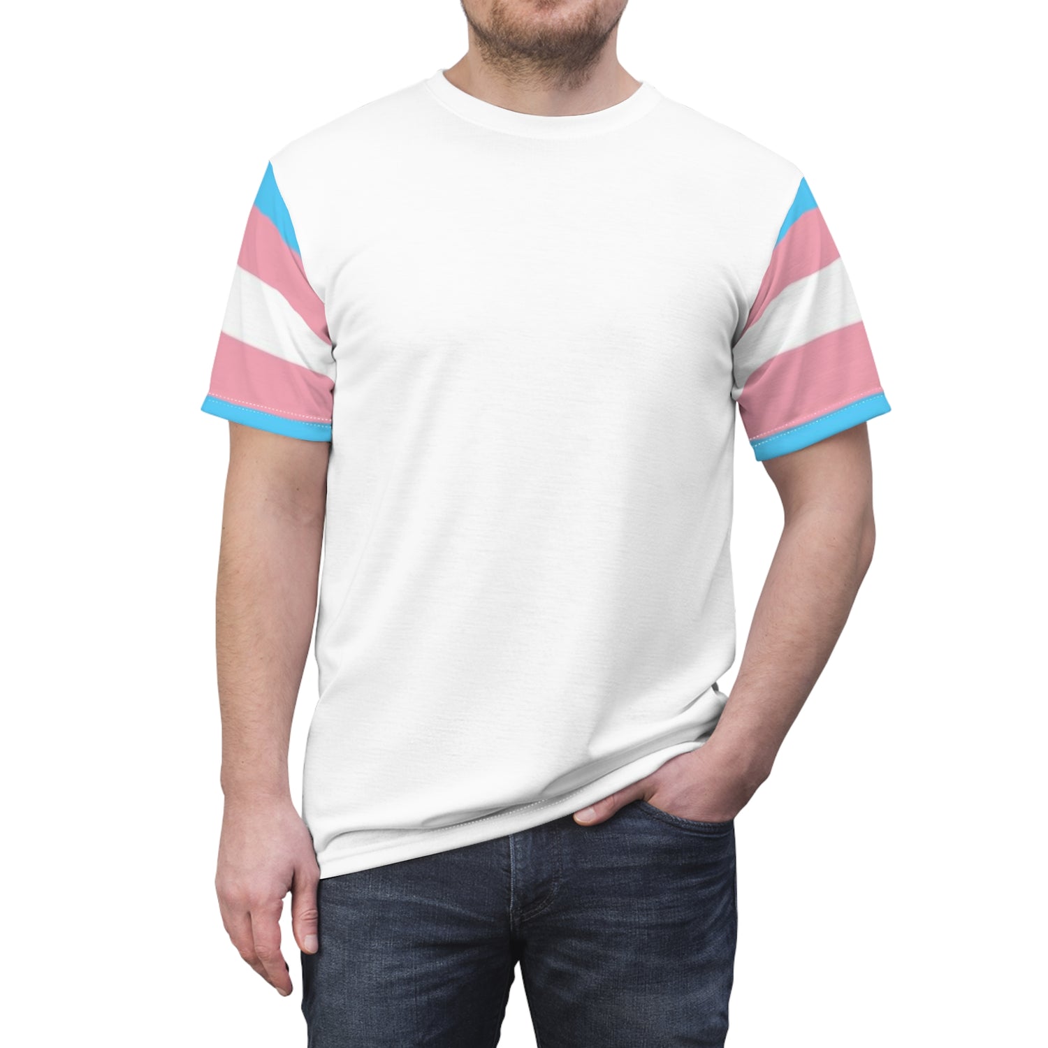 Trans Pride VLX T-Shirt – Lightweight Microfiber Knit, Inclusive LGBTQIA+ Fashion | Voce Lindx