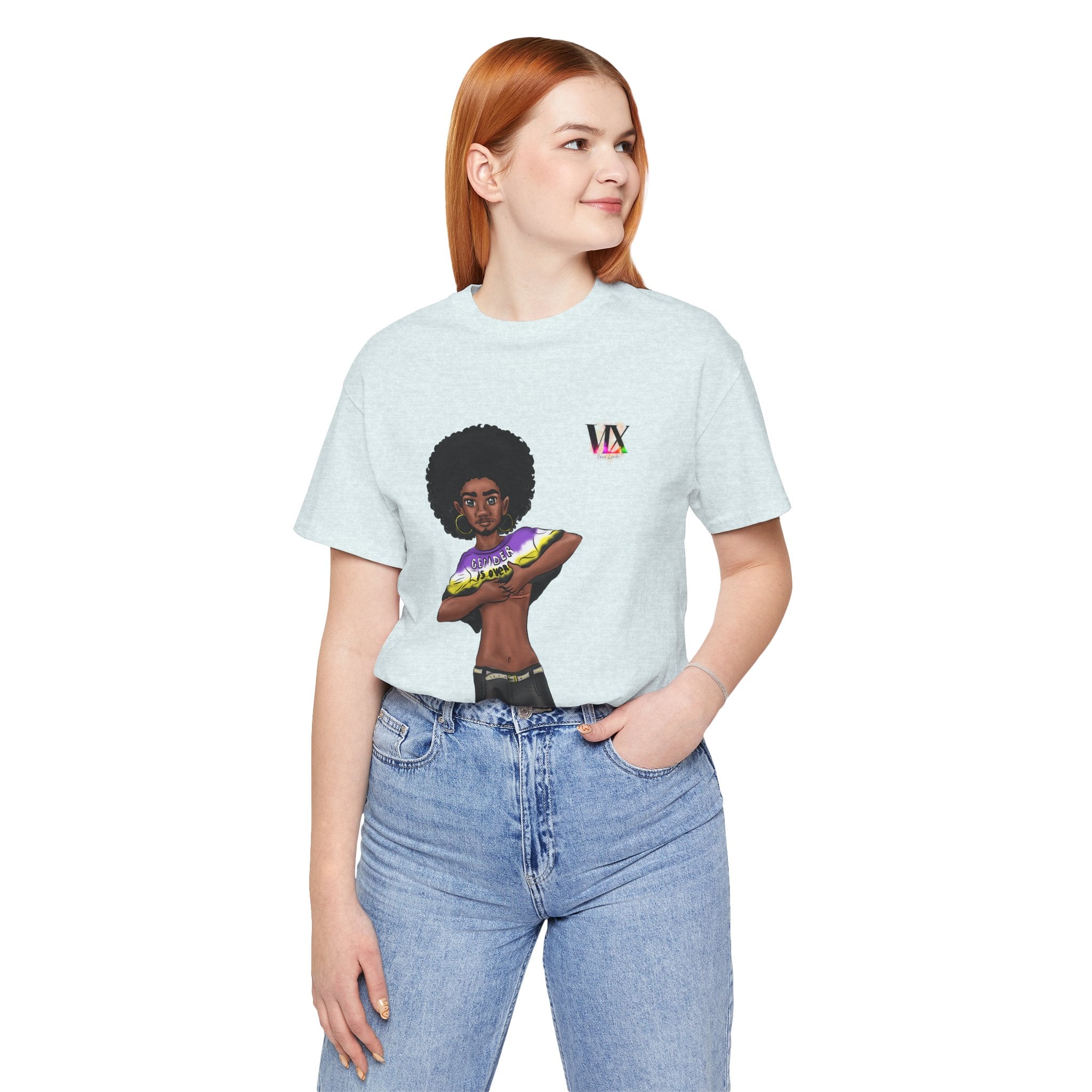 VOCE LINDX Classic Fit T‑Shirt – 100 % Airlume Cotton, Lightweight &amp; Breathable Tee