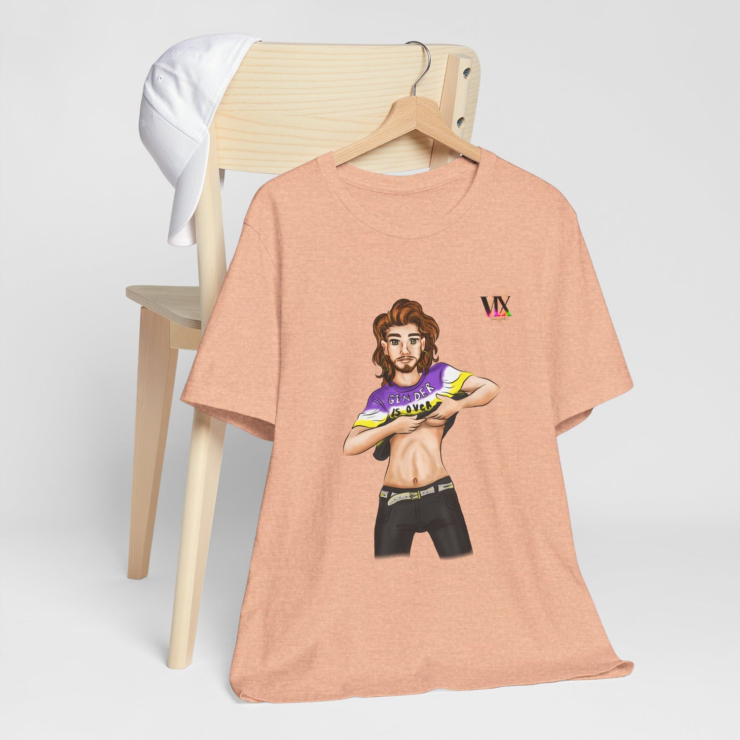 VOCE LINDX Classic Fit Cotton T‑Shirt – 100 % Airlume Combed &amp; Ring‑Spun Cotton – Lightweight, Breathable Tee
