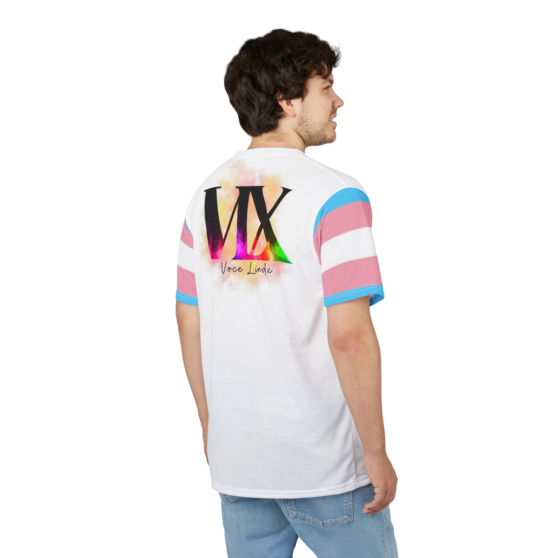 Trans Pride VLX T-Shirt – Lightweight Microfiber Knit, Inclusive LGBTQIA+ Fashion | Voce Lindx