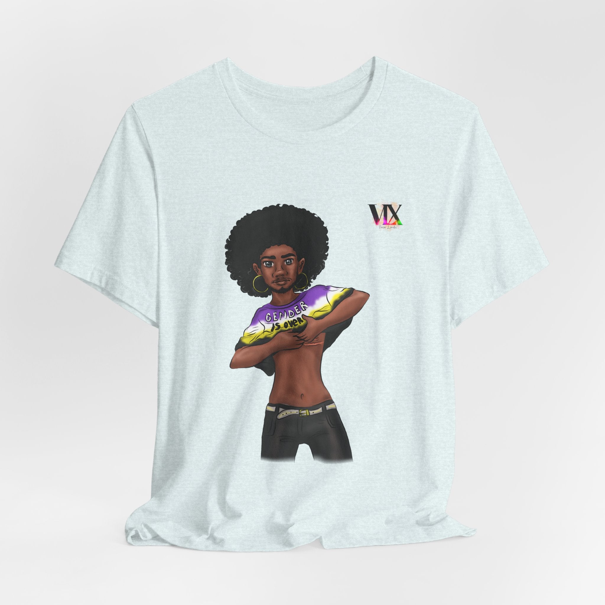 VOCE LINDX Classic Fit T‑Shirt – 100 % Airlume Cotton, Lightweight &amp; Breathable Tee