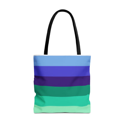 Gay Pride Flag Tote Bag – Durable Polyester, Multiple Sizes &amp; Handle Colors | Inclusive LGBTQIA+ Accessory | Voce Lindx