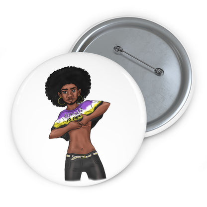 VOCE LINDX ‘Gender Is Over’ Enamel Pin – Activist Statement Badge – Sustainable Inclusive Accessory