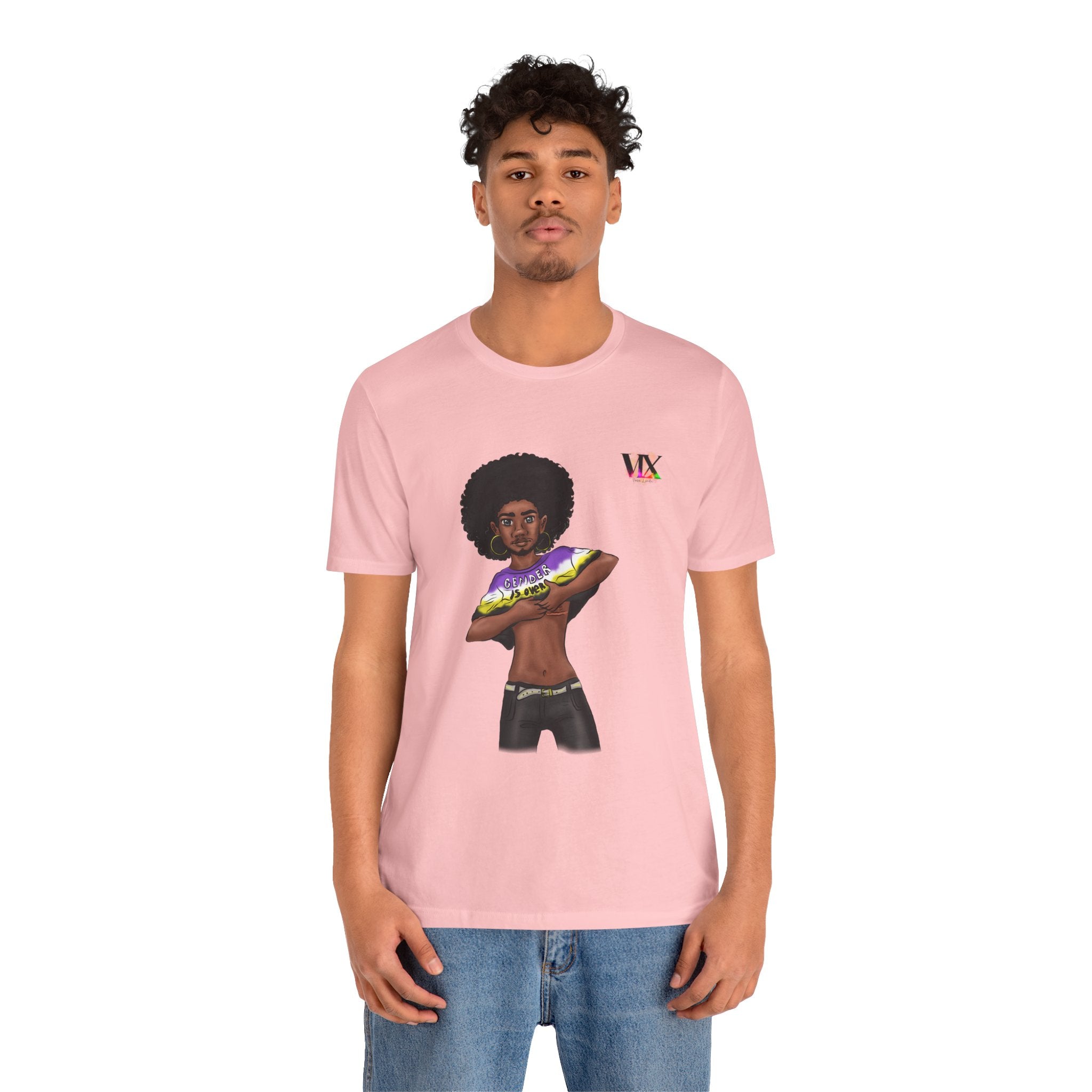 VOCE LINDX Classic Fit T‑Shirt – 100 % Airlume Cotton, Lightweight &amp; Breathable Tee