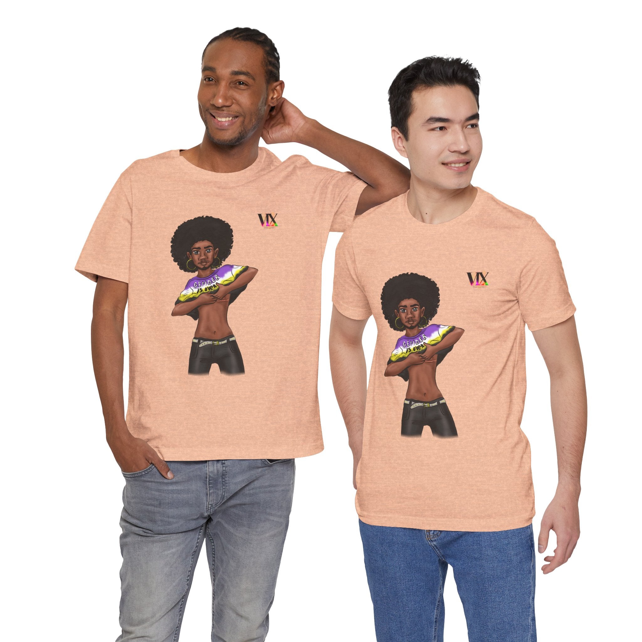 VOCE LINDX Classic Fit T‑Shirt – 100 % Airlume Cotton, Lightweight &amp; Breathable Tee