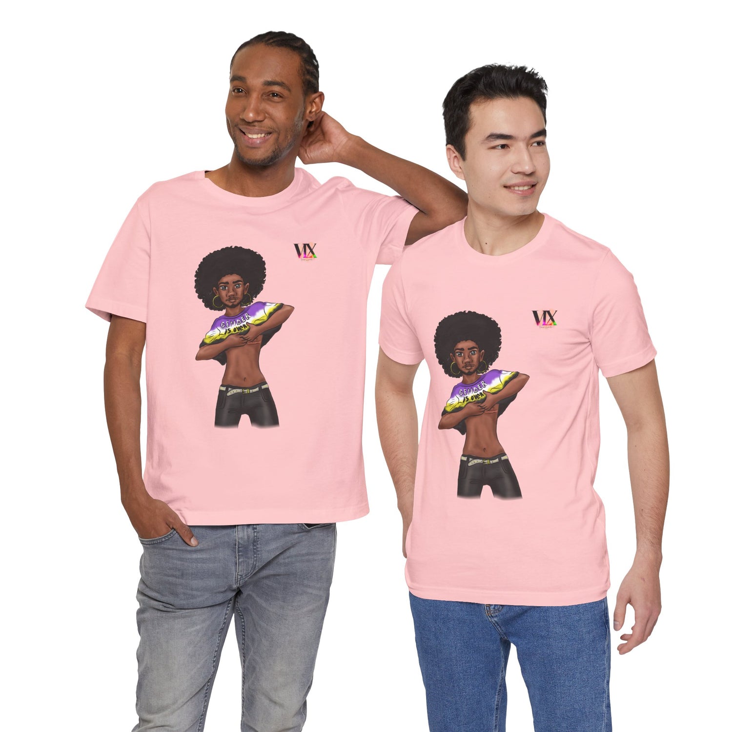 VOCE LINDX Classic Fit T‑Shirt – 100 % Airlume Cotton, Lightweight &amp; Breathable Tee