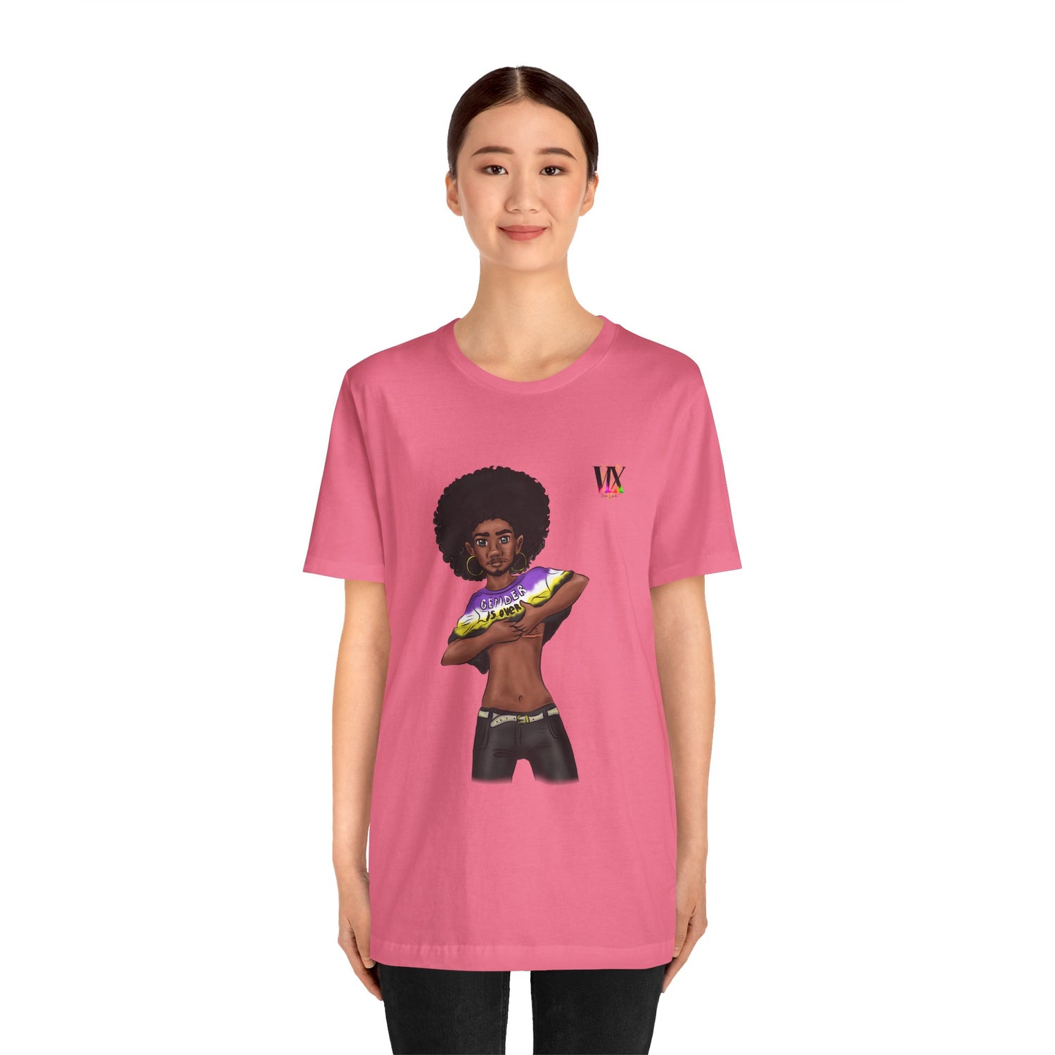 VOCE LINDX Classic Fit T‑Shirt – 100 % Airlume Cotton, Lightweight &amp; Breathable Tee
