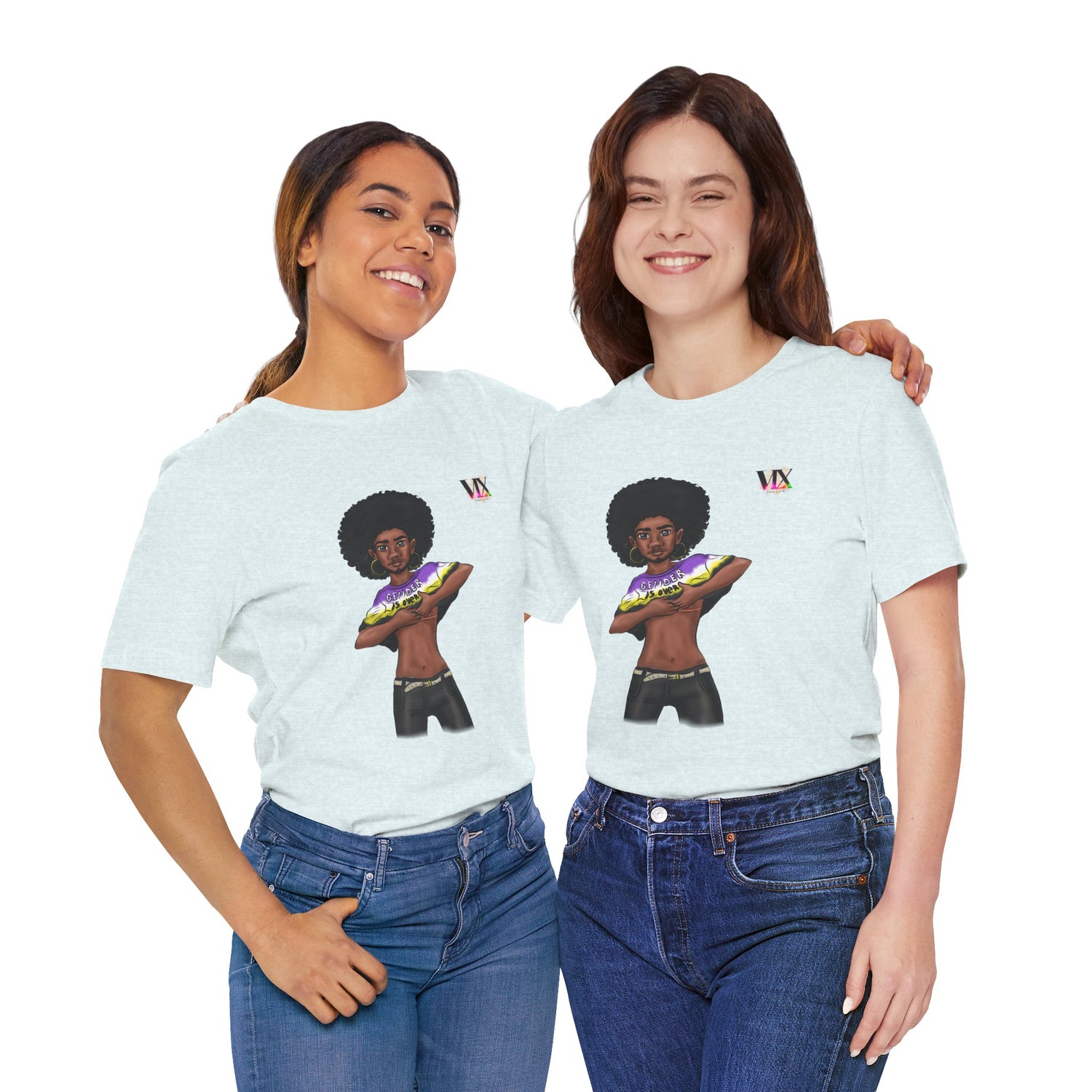 VOCE LINDX Classic Fit T‑Shirt – 100 % Airlume Cotton, Lightweight &amp; Breathable Tee