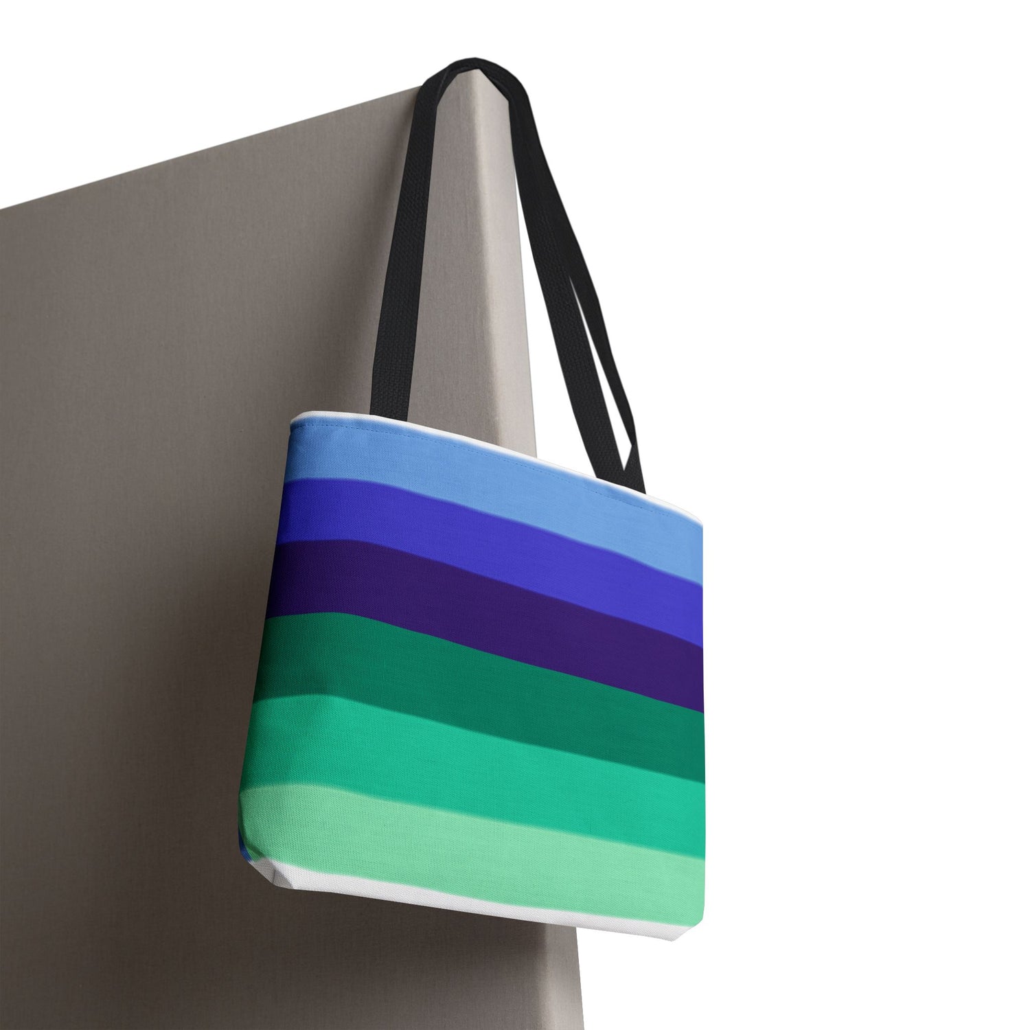 Gay Pride Flag Tote Bag – Durable Polyester, Multiple Sizes &amp; Handle Colors | Inclusive LGBTQIA+ Accessory | Voce Lindx