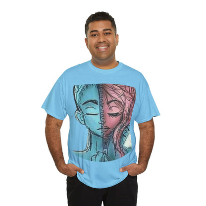 Gender-Free Heavy Cotton Tee – Classic Fit, 100% Cotton, Inclusive Basic Wardrobe Staple | Voce Lindx