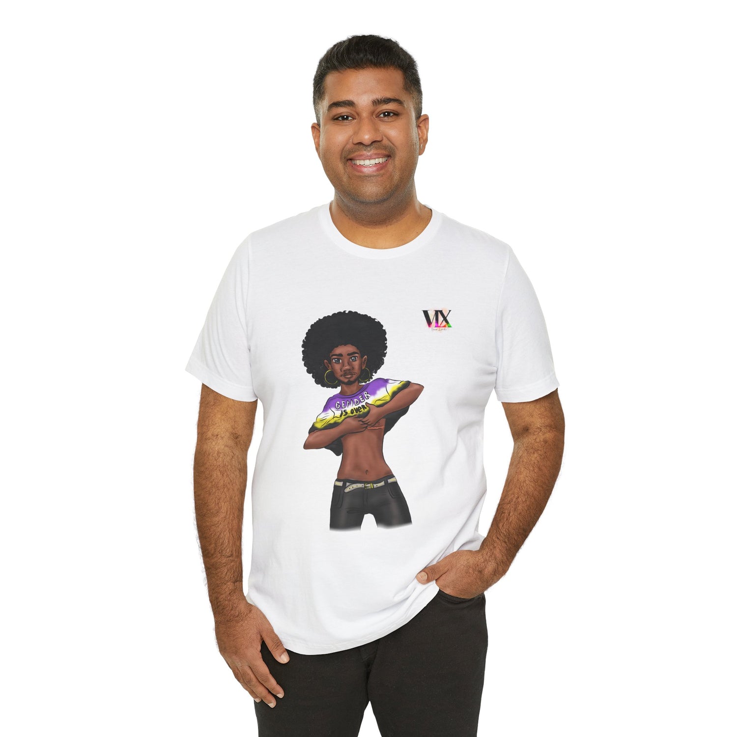 VOCE LINDX Classic Fit T‑Shirt – 100 % Airlume Cotton, Lightweight &amp; Breathable Tee