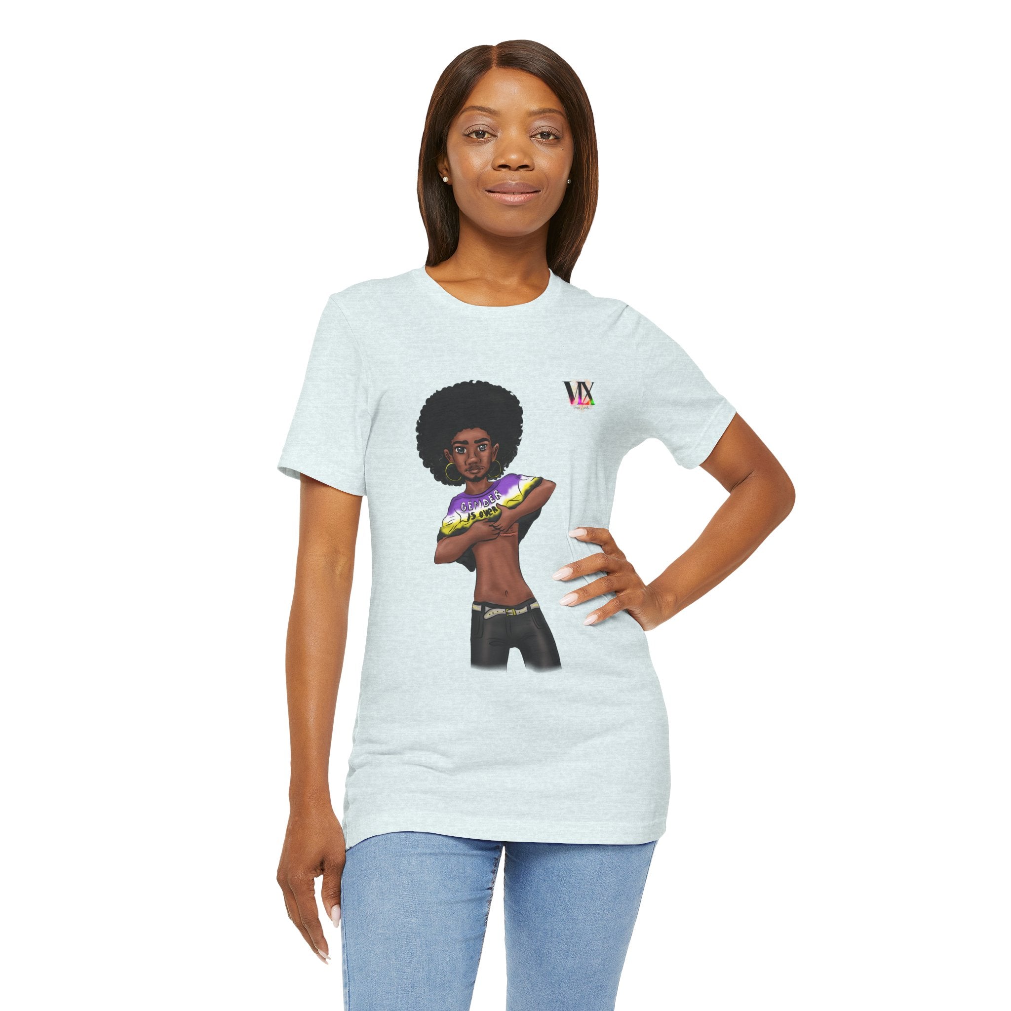 VOCE LINDX Classic Fit T‑Shirt – 100 % Airlume Cotton, Lightweight &amp; Breathable Tee