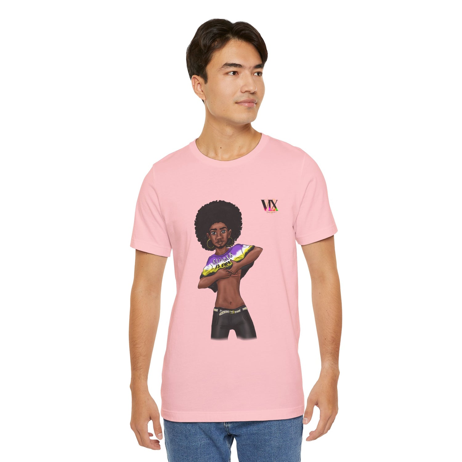 VOCE LINDX Classic Fit T‑Shirt – 100 % Airlume Cotton, Lightweight &amp; Breathable Tee