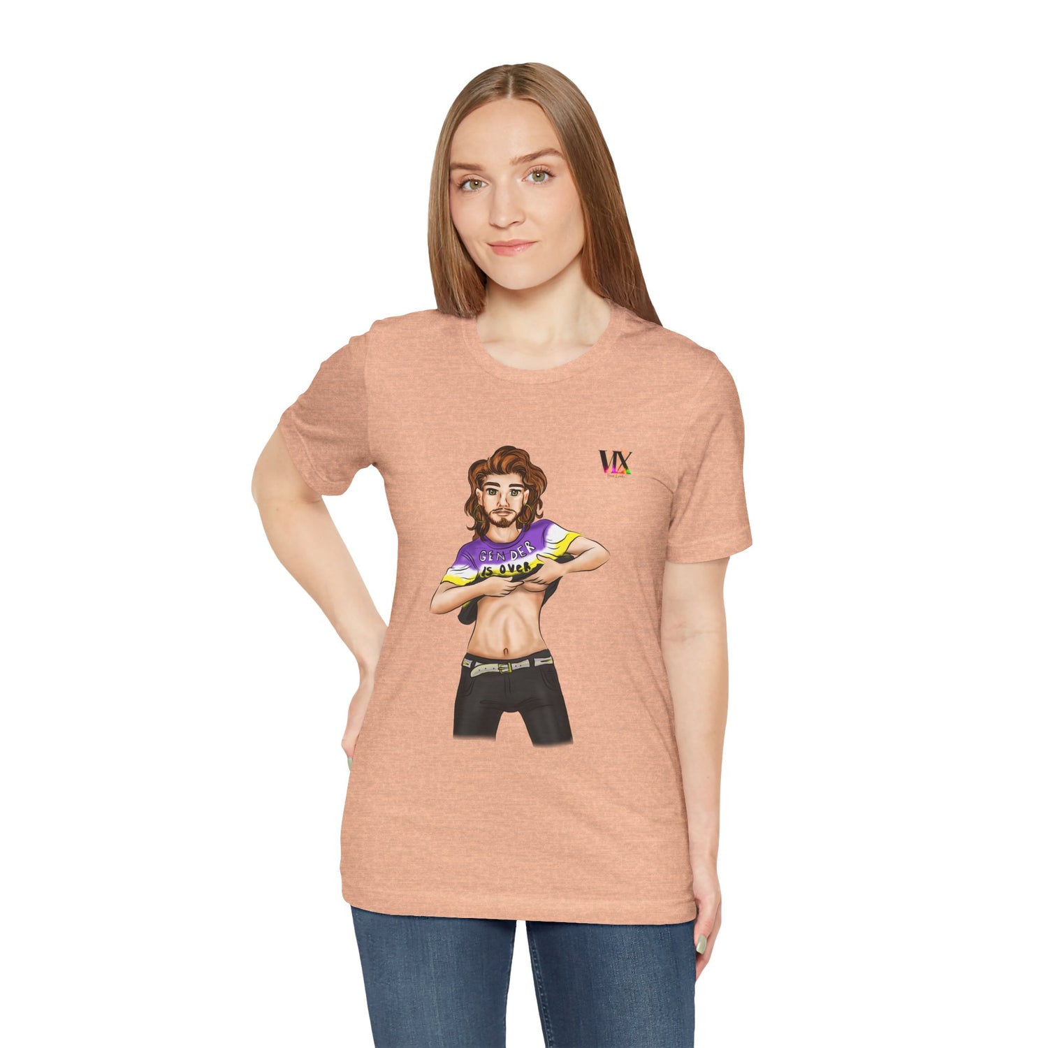 VOCE LINDX Classic Fit Cotton T‑Shirt – 100 % Airlume Combed &amp; Ring‑Spun Cotton – Lightweight, Breathable Tee