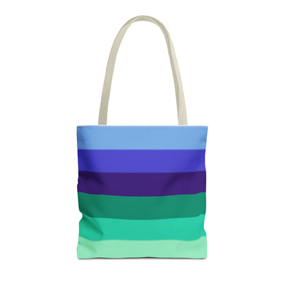 Gay Pride Flag Tote Bag – Durable Polyester, Multiple Sizes &amp; Handle Colors | Inclusive LGBTQIA+ Accessory | Voce Lindx