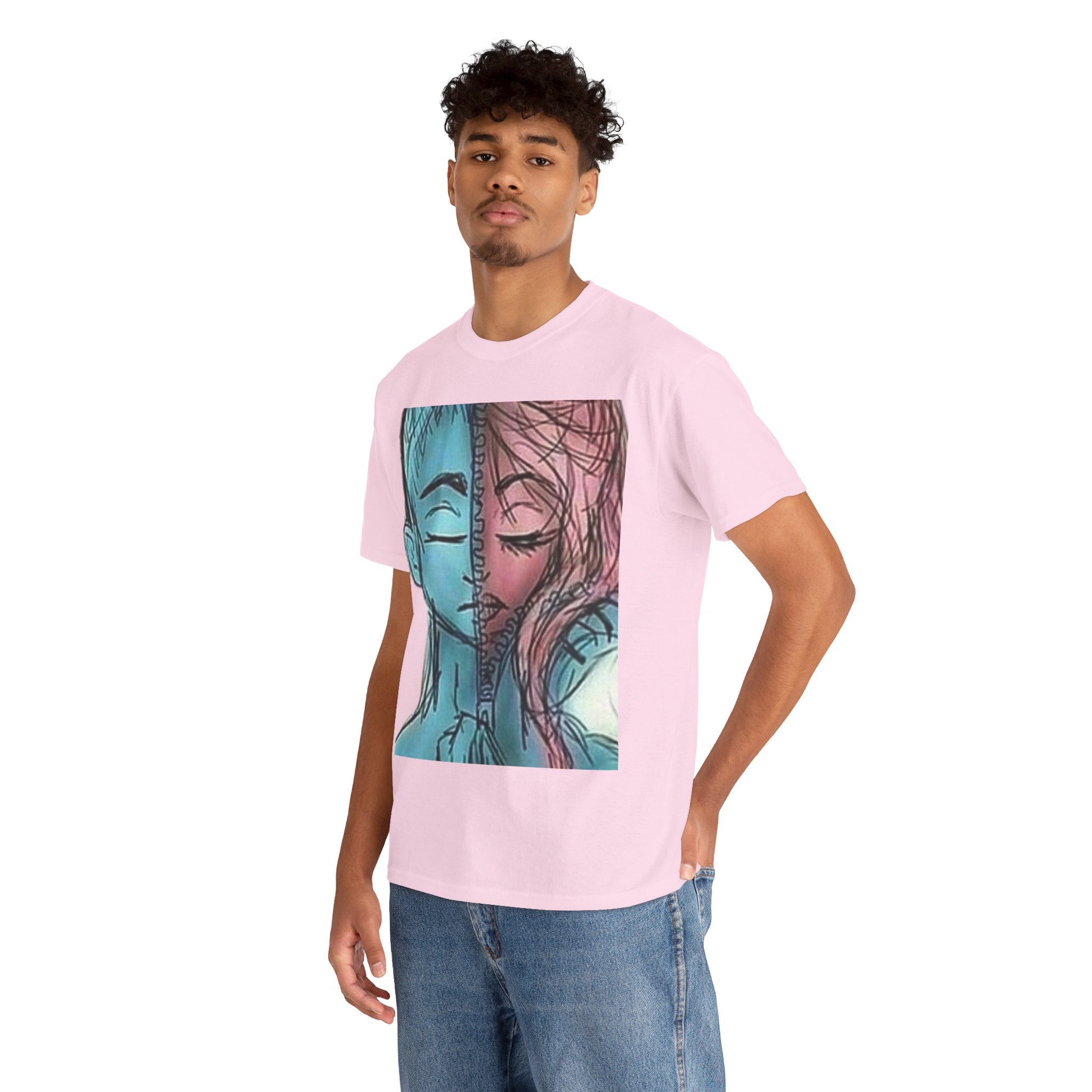 Gender-Free Heavy Cotton Tee – Classic Fit, 100% Cotton, Inclusive Basic Wardrobe Staple | Voce Lindx