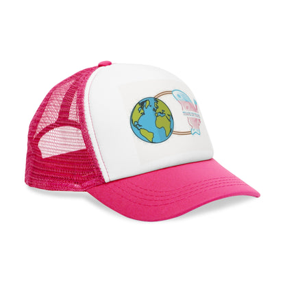Trans Em Trans Mesh Cap – Gender-Free, Adjustable, Inclusive Pride Hat | Voce Lindx