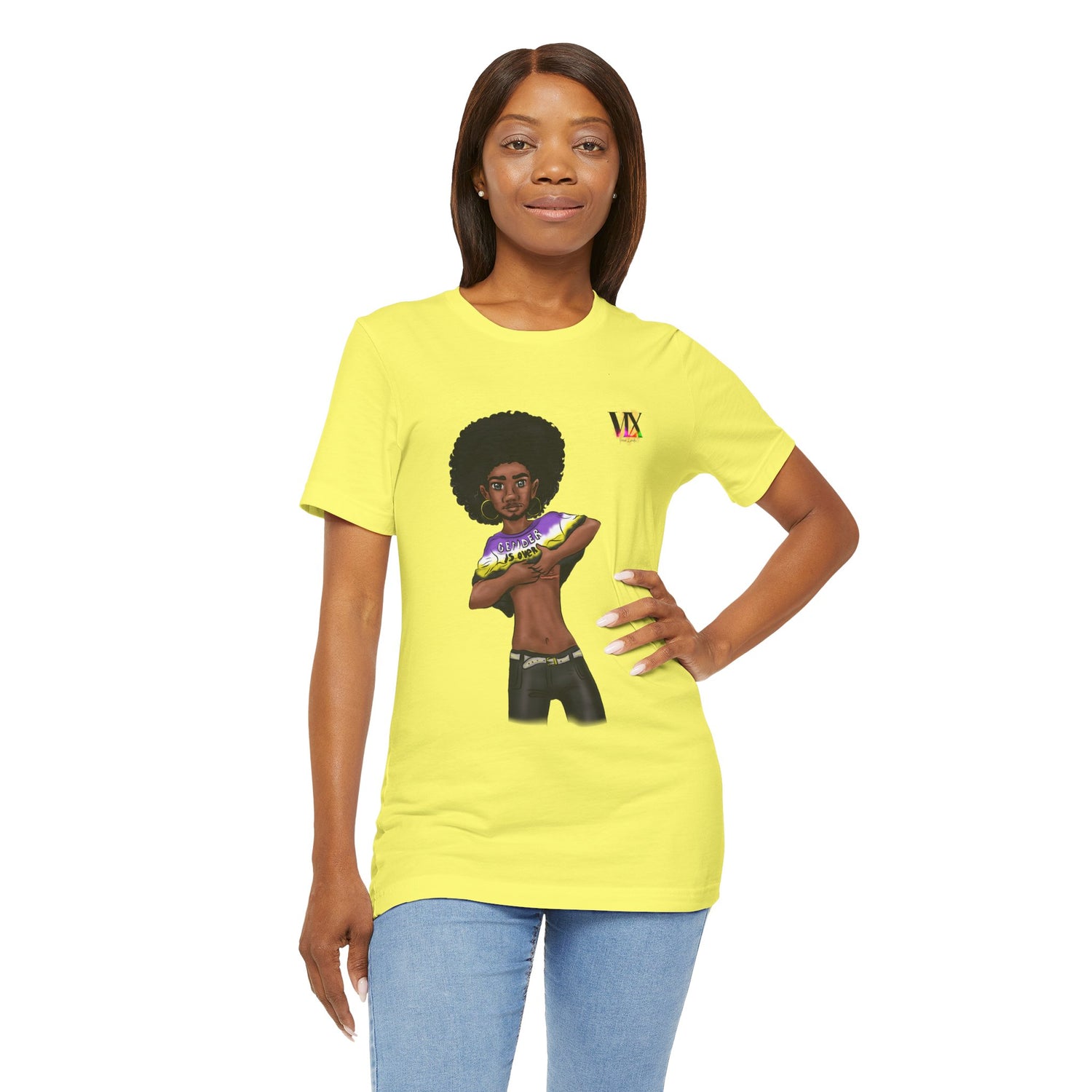 VOCE LINDX Classic Fit T‑Shirt – 100 % Airlume Cotton, Lightweight &amp; Breathable Tee
