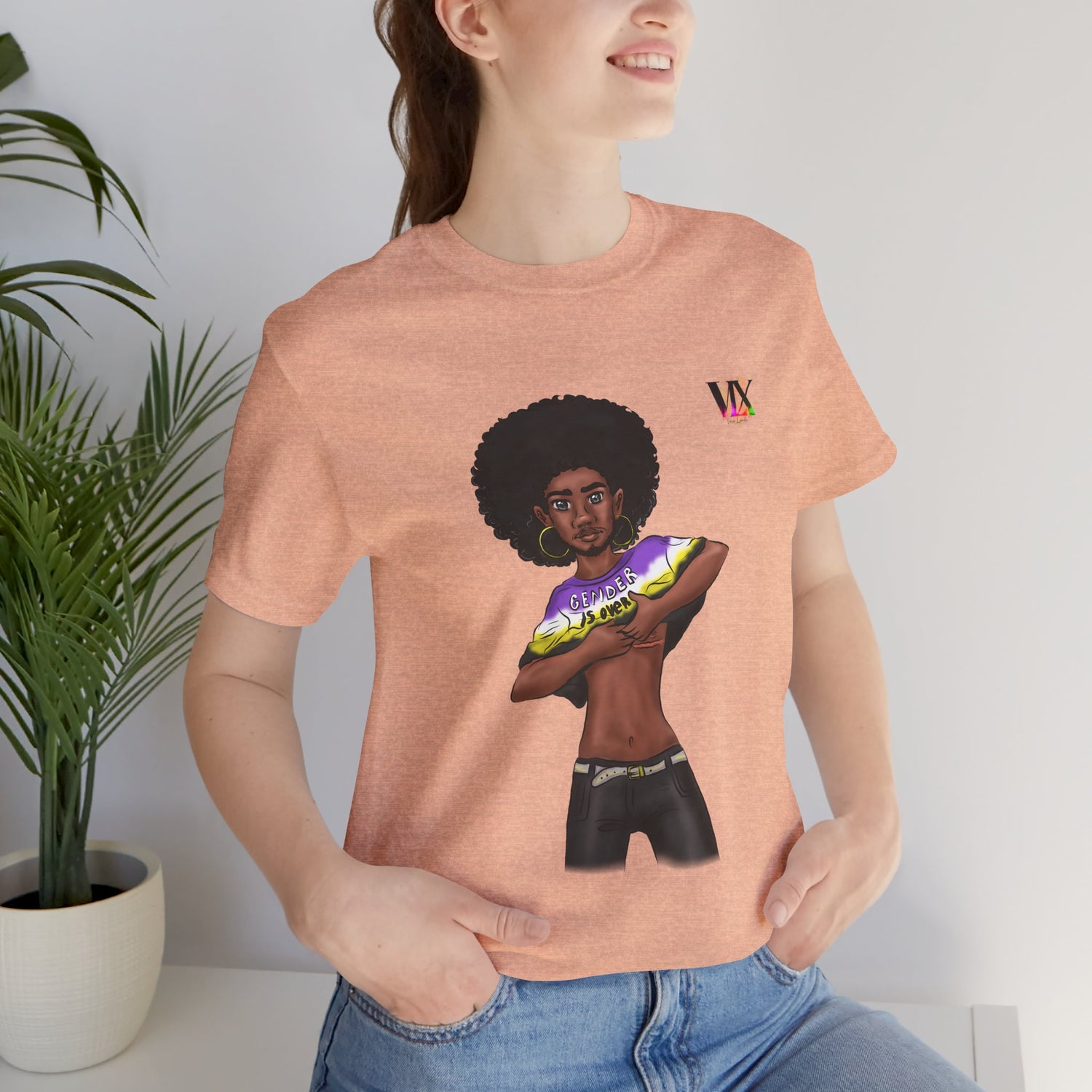 VOCE LINDX Classic Fit T‑Shirt – 100 % Airlume Cotton, Lightweight &amp; Breathable Tee