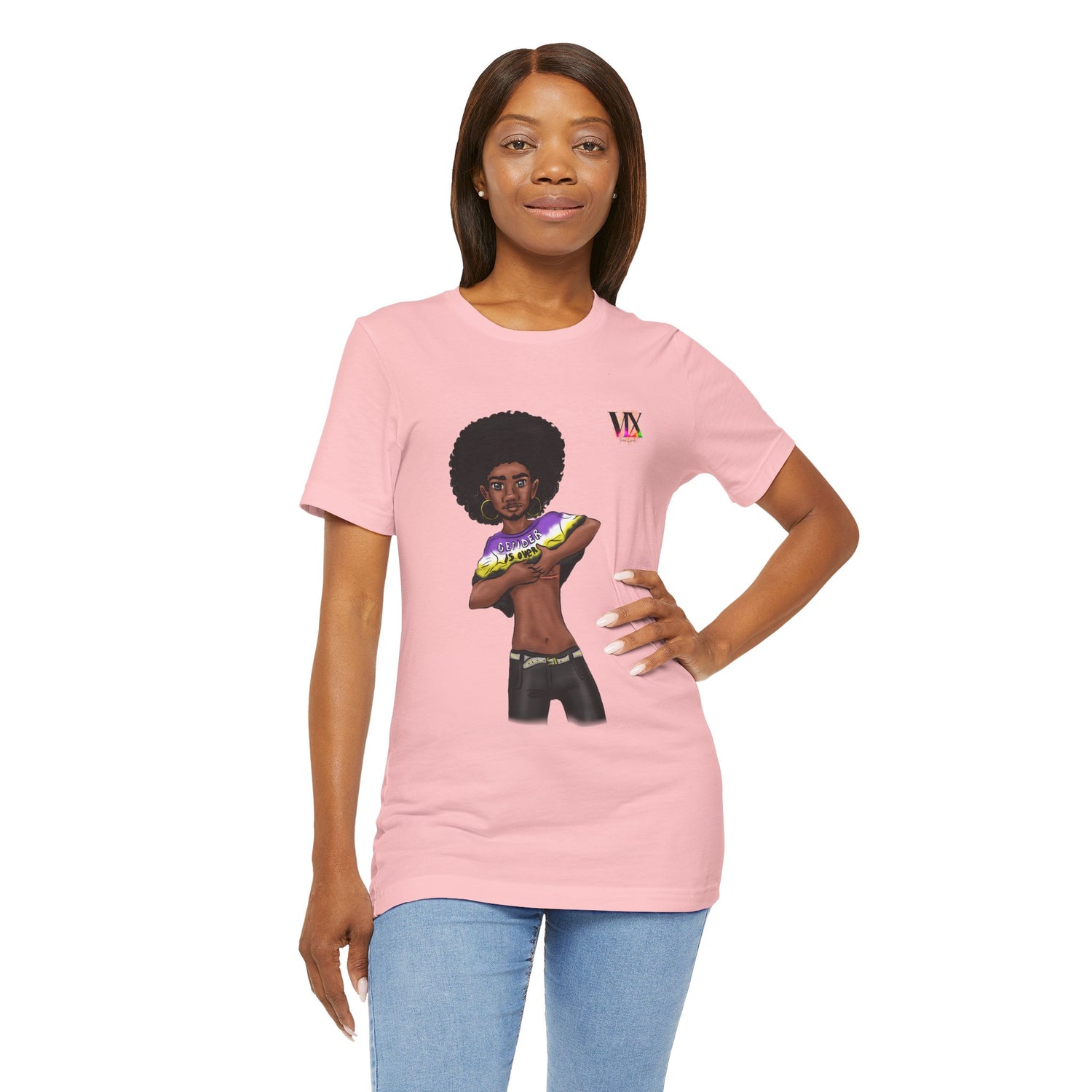 VOCE LINDX Classic Fit T‑Shirt – 100 % Airlume Cotton, Lightweight &amp; Breathable Tee