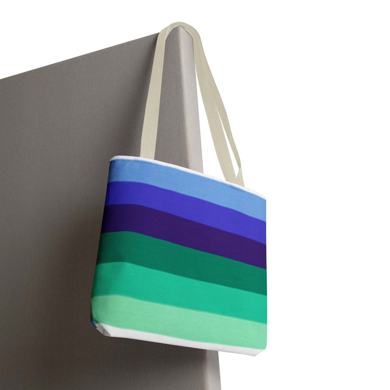 Gay Pride Flag Tote Bag – Durable Polyester, Multiple Sizes &amp; Handle Colors | Inclusive LGBTQIA+ Accessory | Voce Lindx