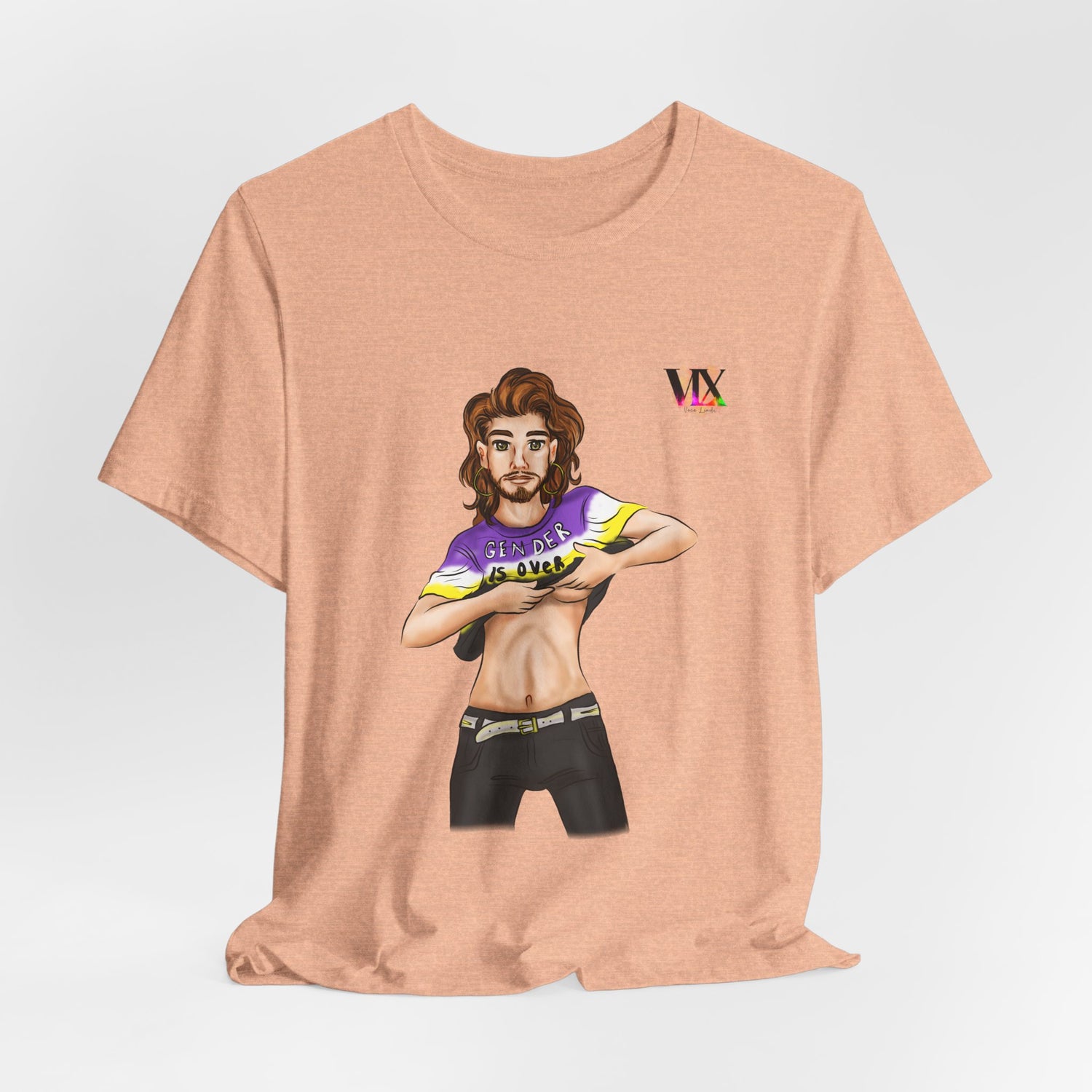 VOCE LINDX Classic Fit Cotton T‑Shirt – 100 % Airlume Combed &amp; Ring‑Spun Cotton – Lightweight, Breathable Tee
