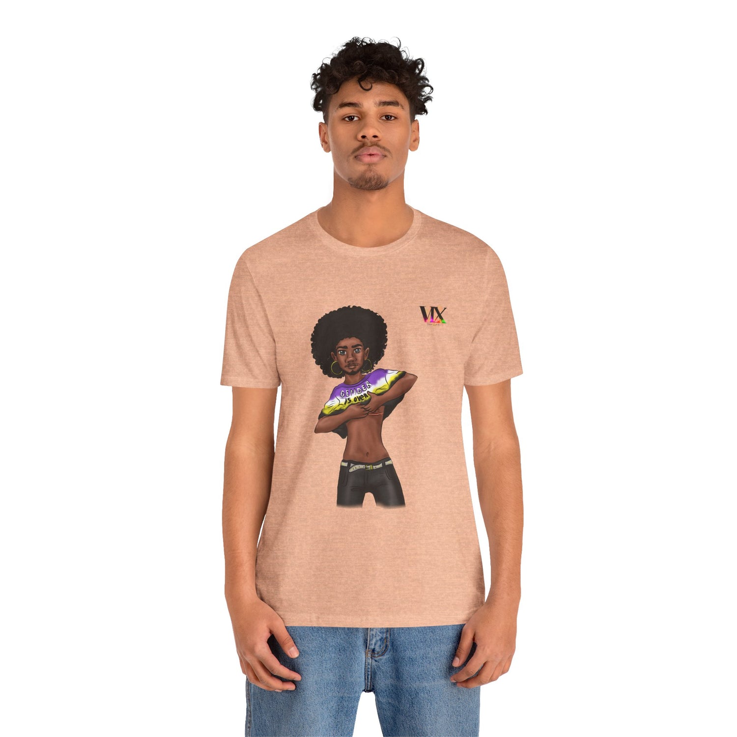 VOCE LINDX Classic Fit T‑Shirt – 100 % Airlume Cotton, Lightweight &amp; Breathable Tee