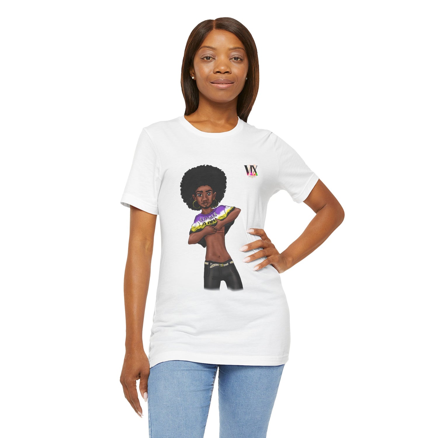 VOCE LINDX Classic Fit T‑Shirt – 100 % Airlume Cotton, Lightweight &amp; Breathable Tee