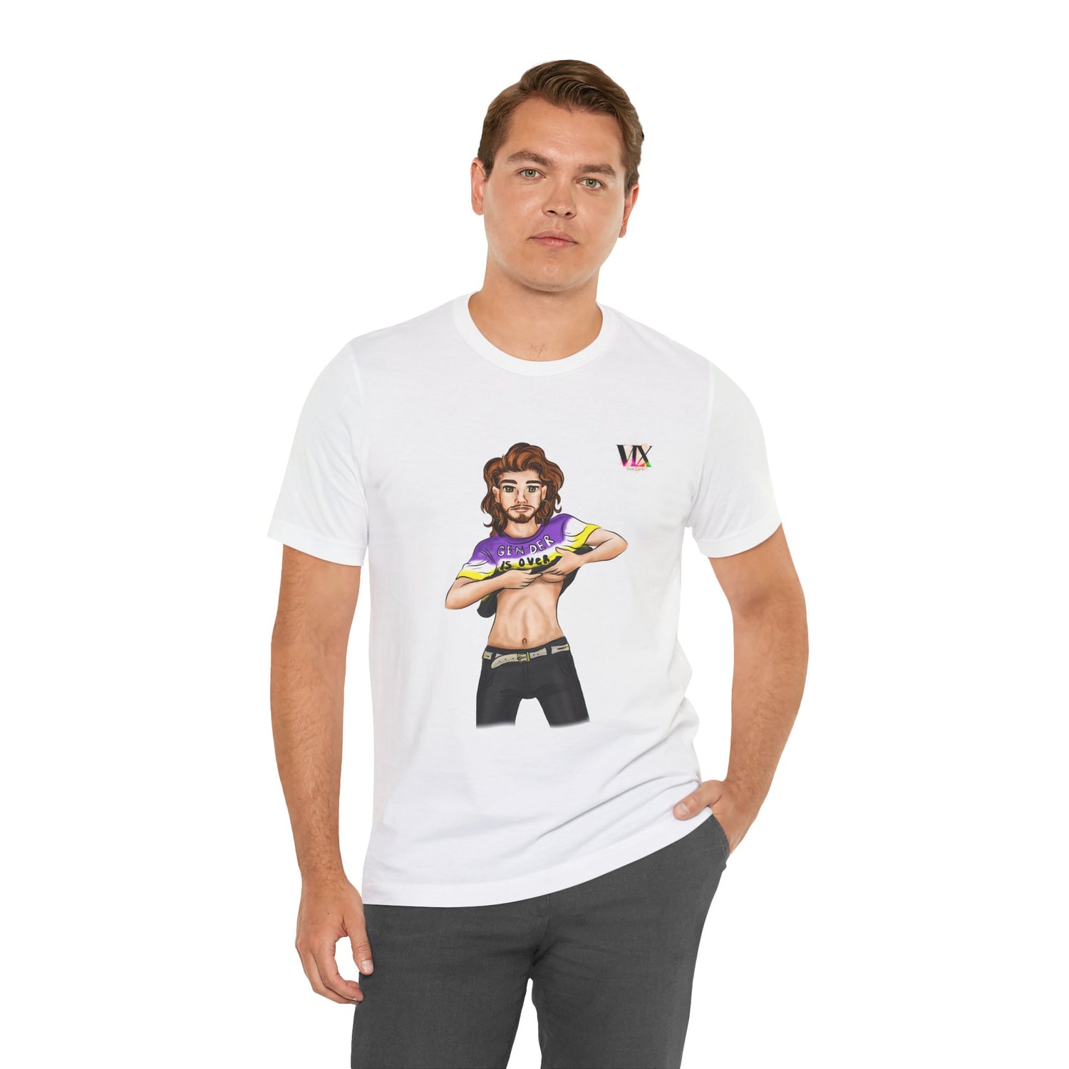 VOCE LINDX Classic Fit Cotton T‑Shirt – 100 % Airlume Combed &amp; Ring‑Spun Cotton – Lightweight, Breathable Tee