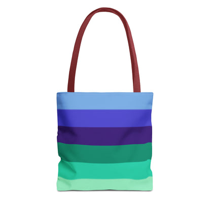 Gay Pride Flag Tote Bag – Durable Polyester, Multiple Sizes &amp; Handle Colors | Inclusive LGBTQIA+ Accessory | Voce Lindx