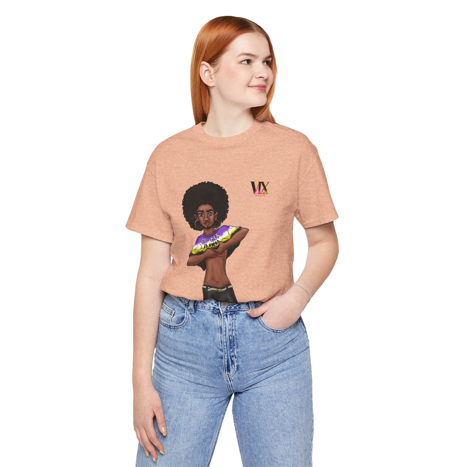 VOCE LINDX Classic Fit T‑Shirt – 100 % Airlume Cotton, Lightweight &amp; Breathable Tee