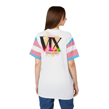 Trans Pride VLX T-Shirt – Lightweight Microfiber Knit, Inclusive LGBTQIA+ Fashion | Voce Lindx