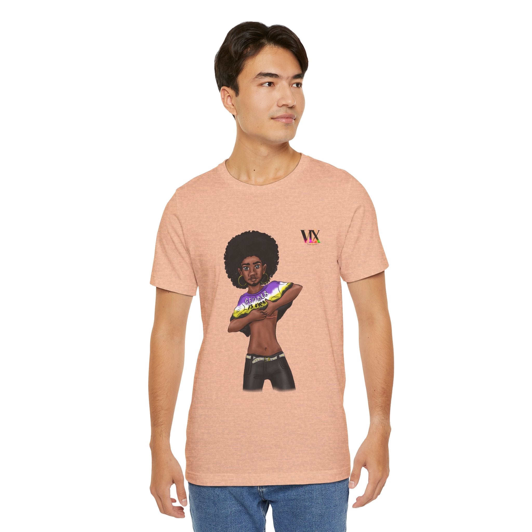 VOCE LINDX Classic Fit T‑Shirt – 100 % Airlume Cotton, Lightweight &amp; Breathable Tee