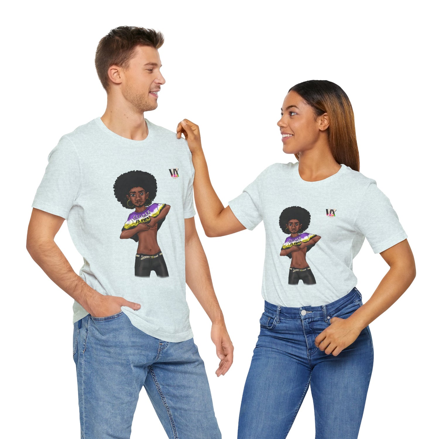 VOCE LINDX Classic Fit T‑Shirt – 100 % Airlume Cotton, Lightweight &amp; Breathable Tee
