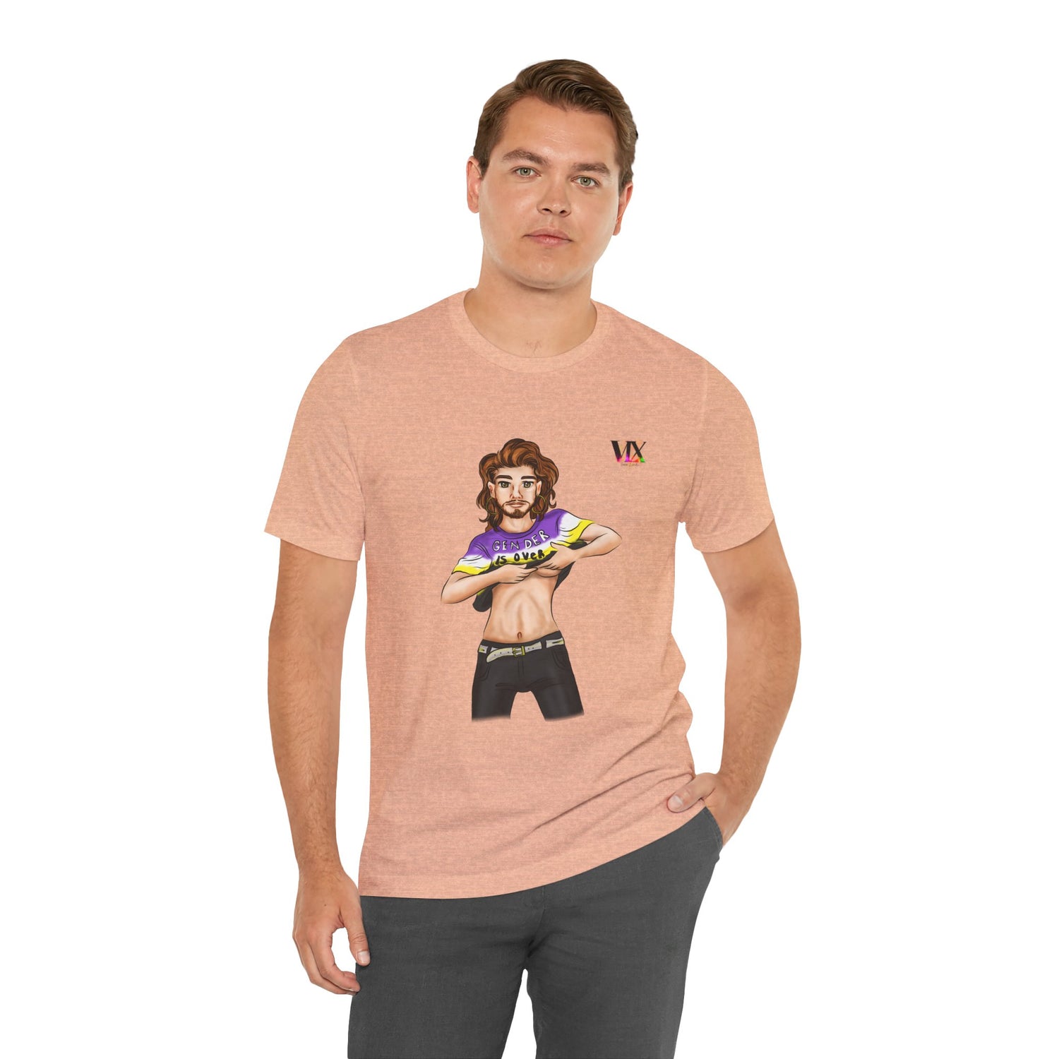VOCE LINDX Classic Fit Cotton T‑Shirt – 100 % Airlume Combed &amp; Ring‑Spun Cotton – Lightweight, Breathable Tee