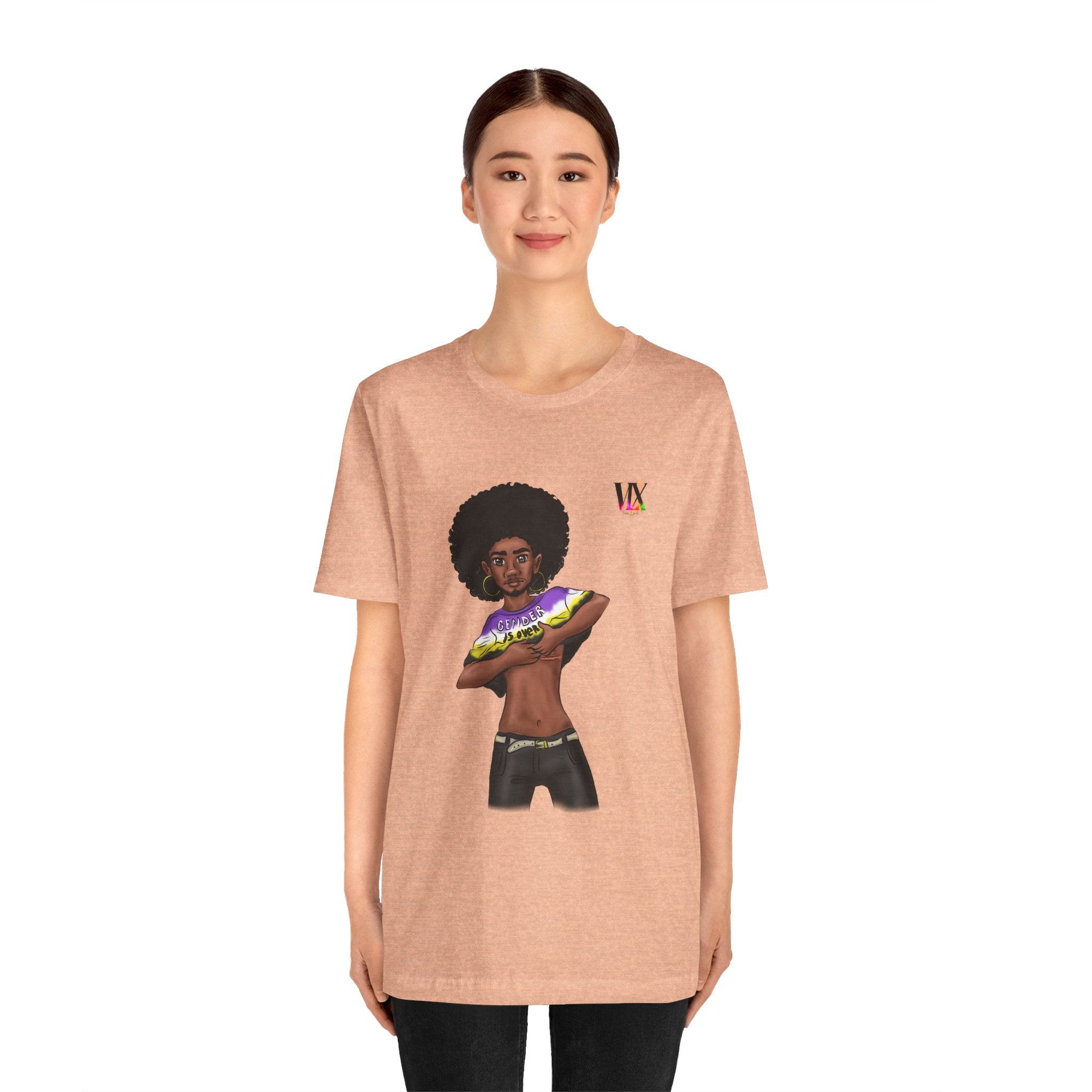 VOCE LINDX Classic Fit T‑Shirt – 100 % Airlume Cotton, Lightweight &amp; Breathable Tee