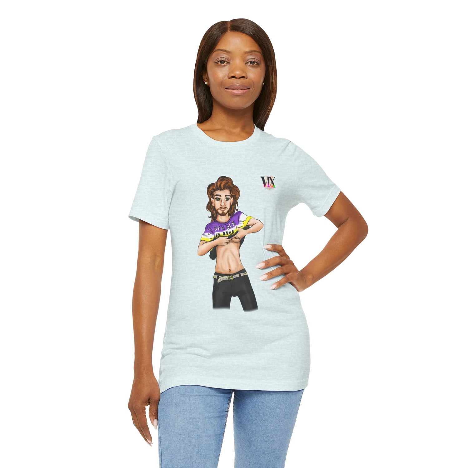 VOCE LINDX Classic Fit Cotton T‑Shirt – 100 % Airlume Combed &amp; Ring‑Spun Cotton – Lightweight, Breathable Tee