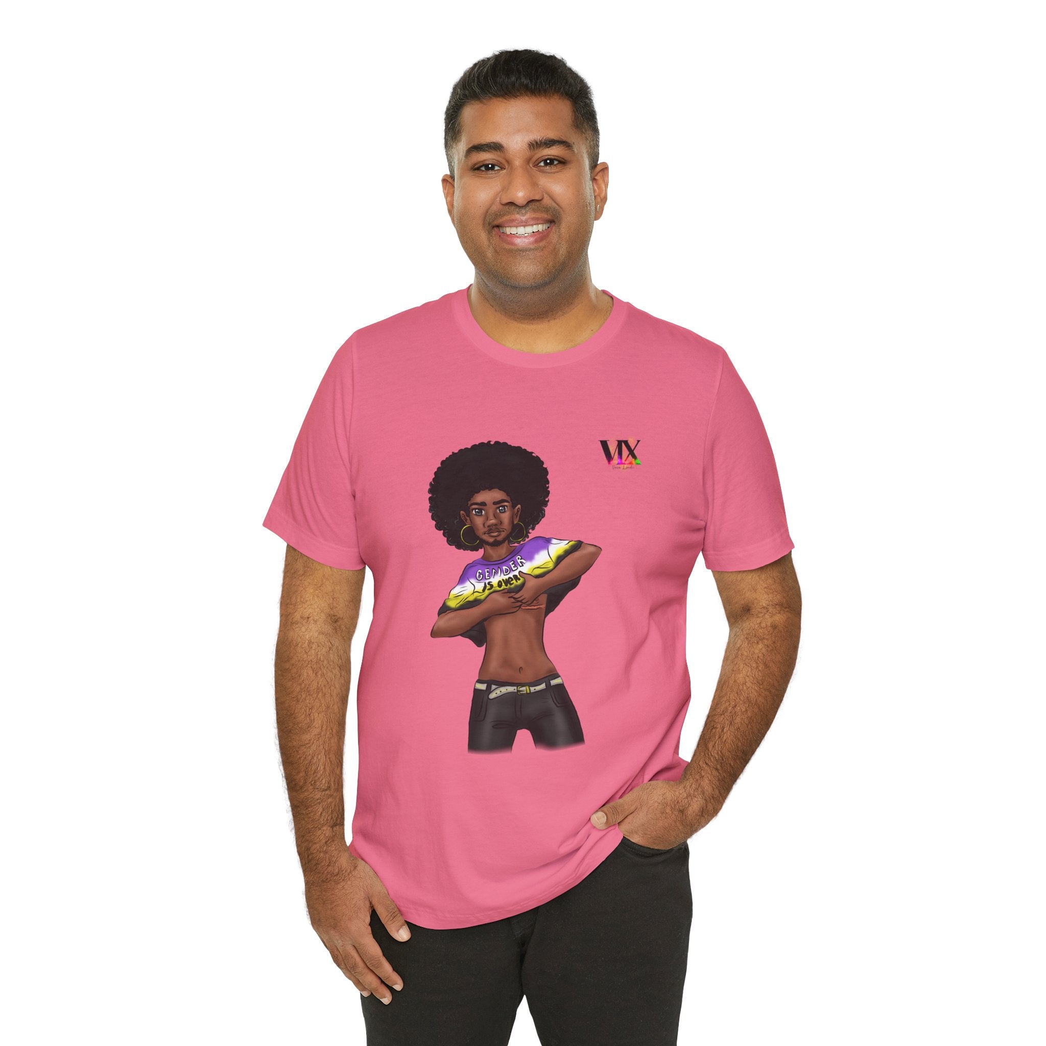 VOCE LINDX Classic Fit T‑Shirt – 100 % Airlume Cotton, Lightweight &amp; Breathable Tee