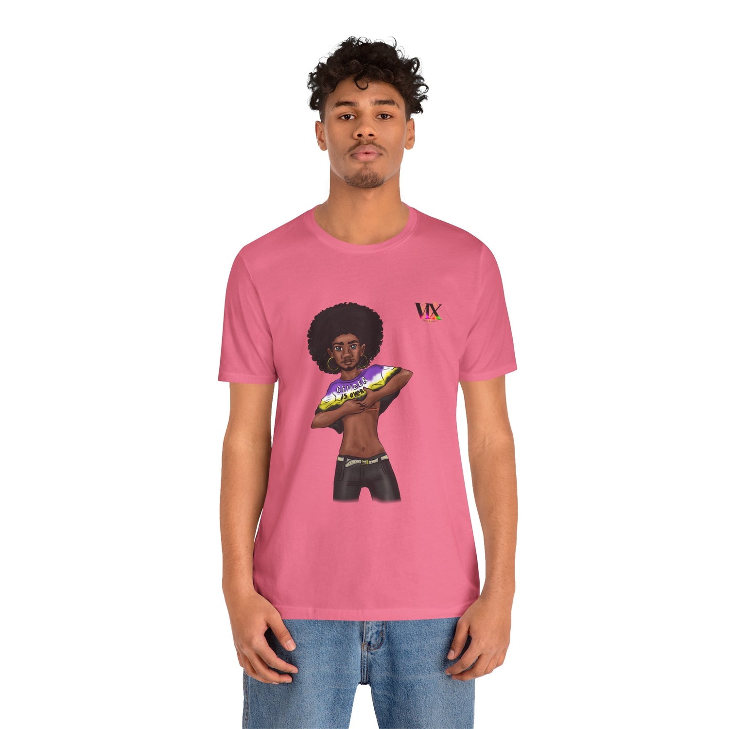 VOCE LINDX Classic Fit T‑Shirt – 100 % Airlume Cotton, Lightweight &amp; Breathable Tee