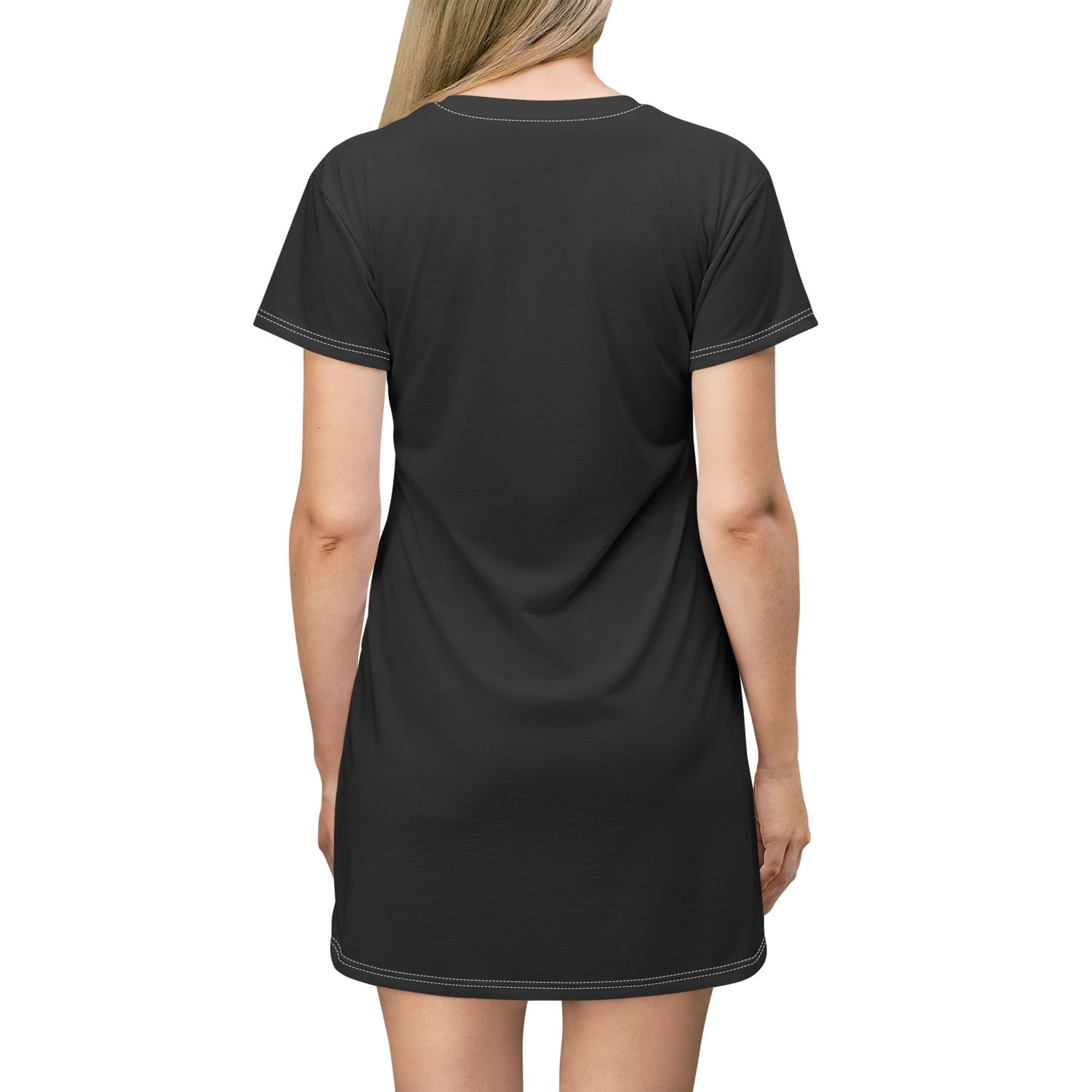 Gender Is Over T-Shirt Dress – Gender-Free, Nonbinary Pride Art, Lightweight Polyester | Voce Lindx